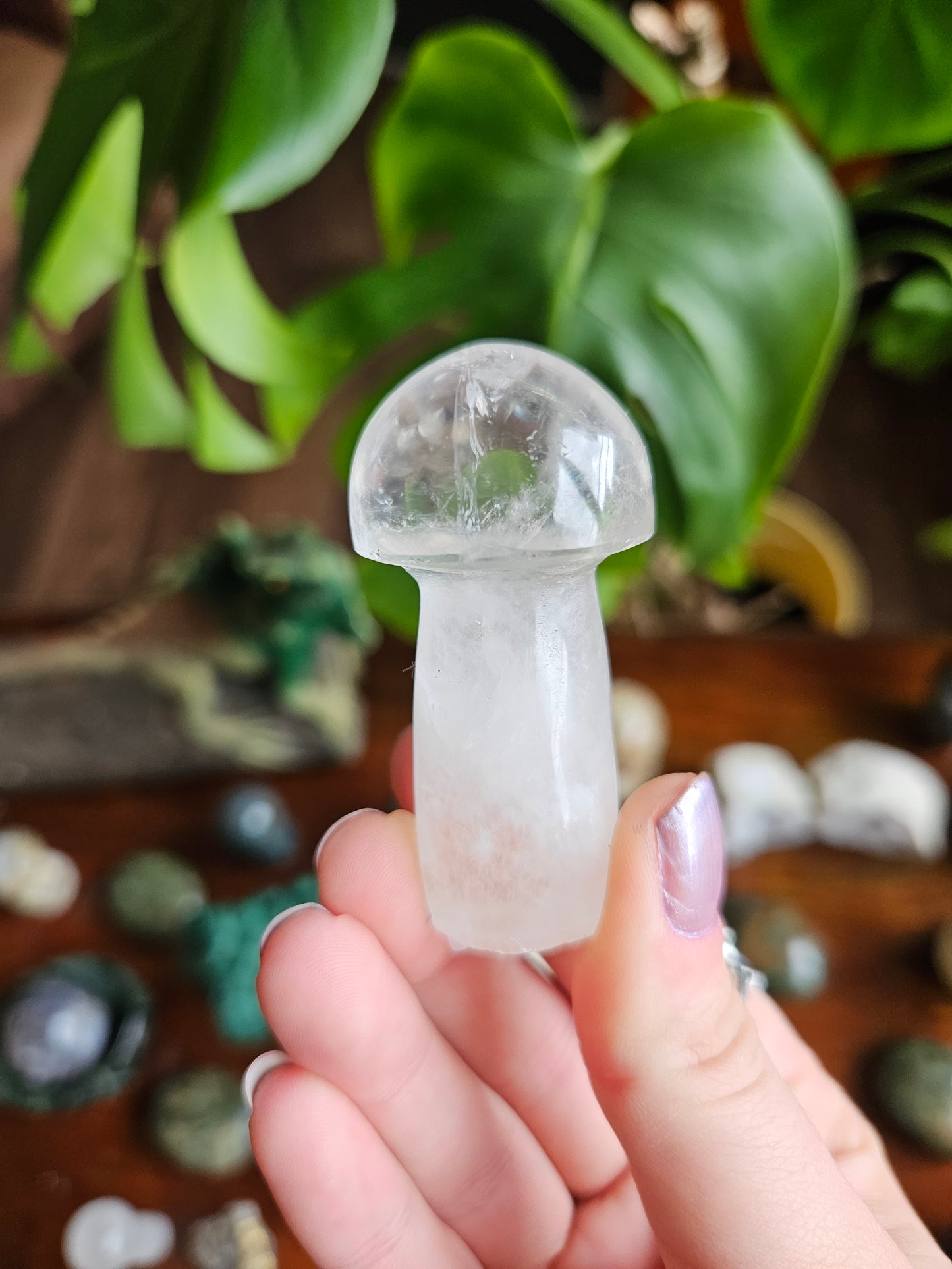 Clear Quartz mushroom