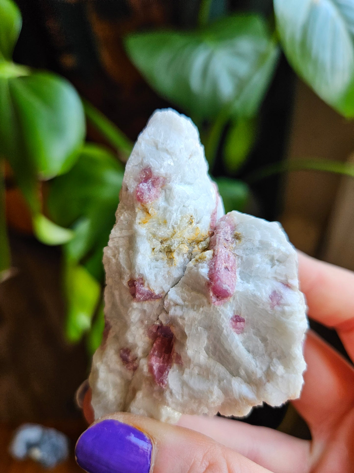 Raw Pink Tourmaline in Clevelandite