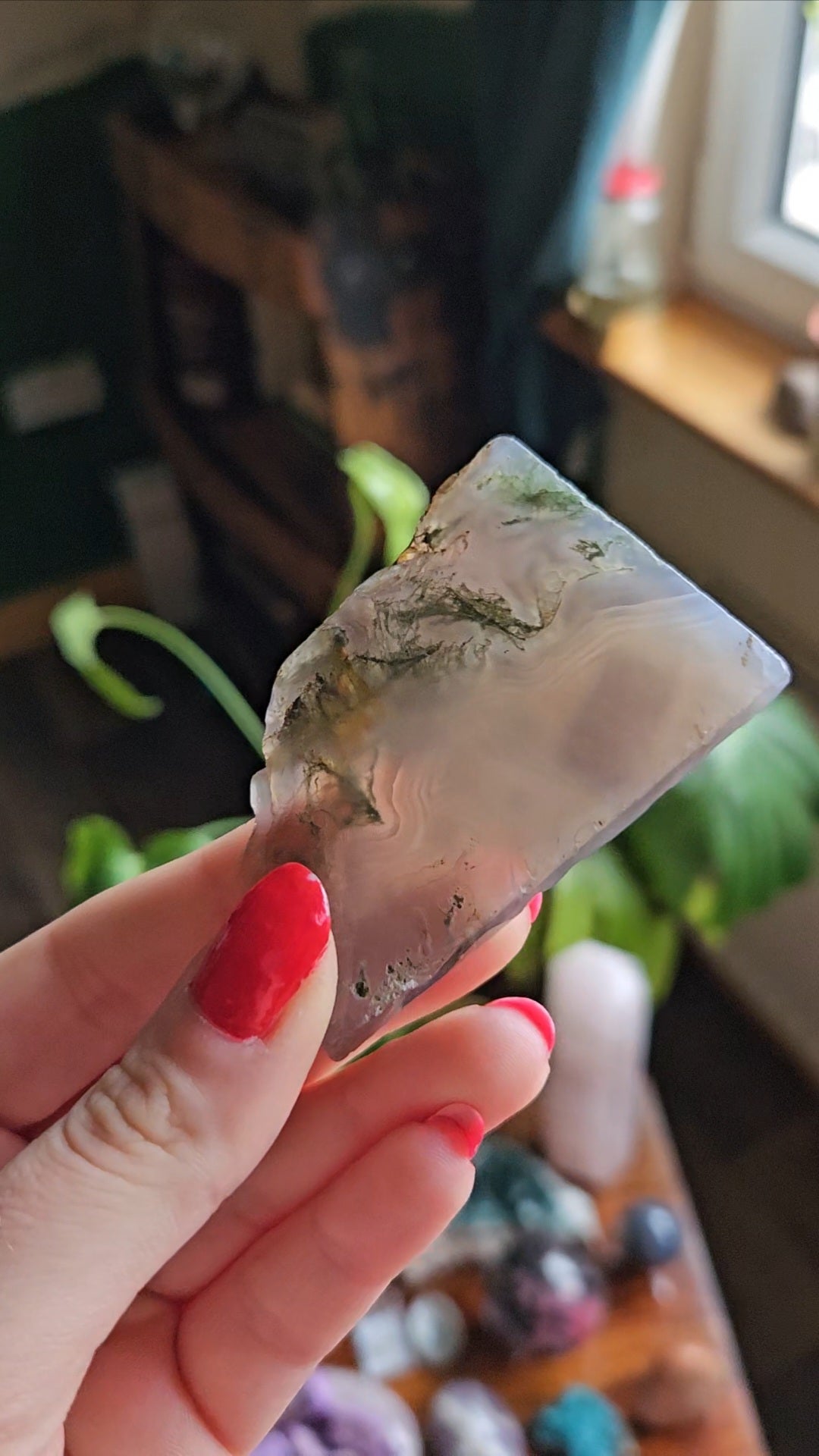 Purple Moss Agate slab - 41g