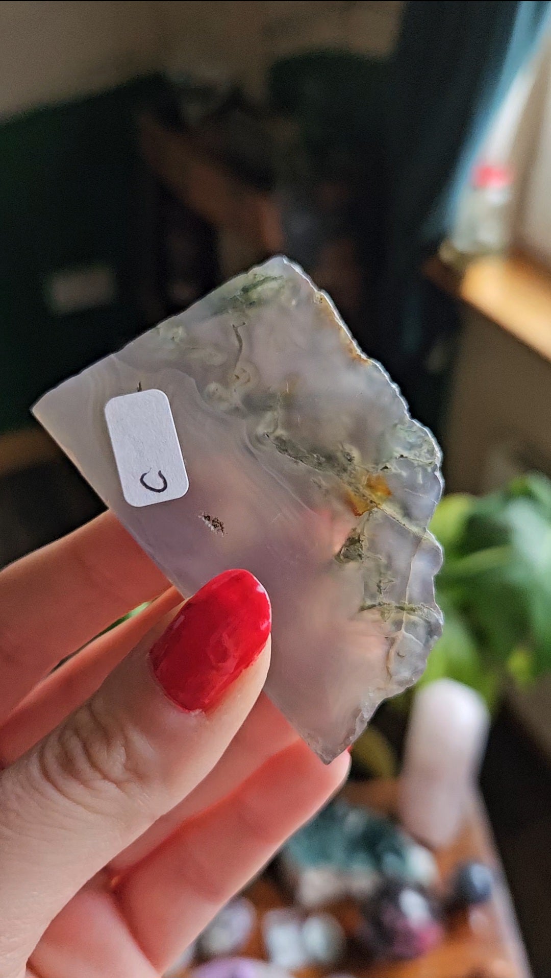 Purple Moss Agate slab - 41g