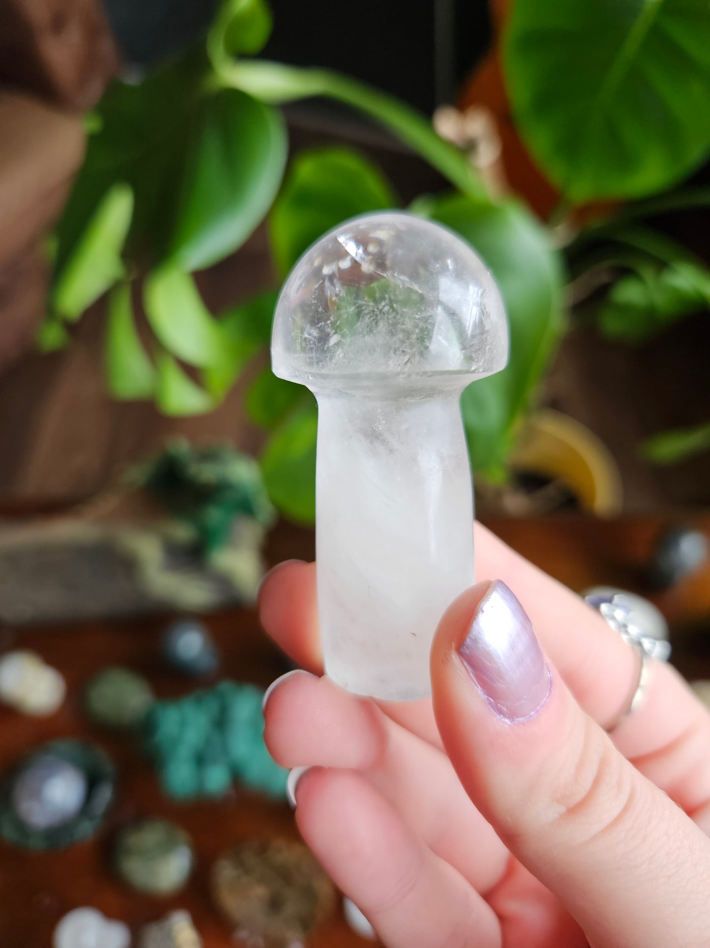 Clear Quartz mushroom