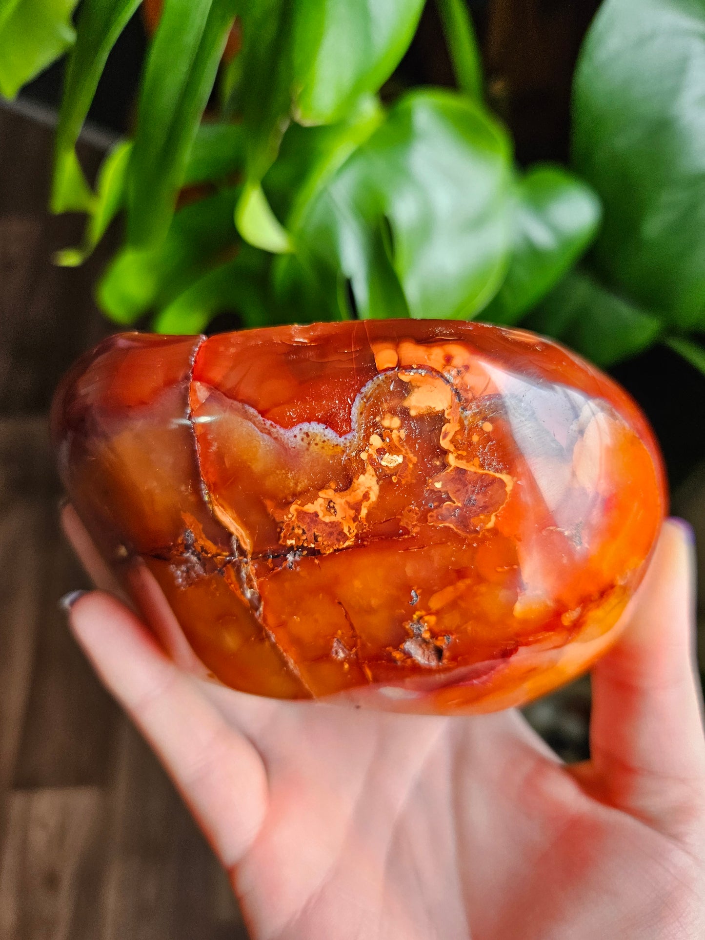 Large Carnelian bowl - 5x4" inch