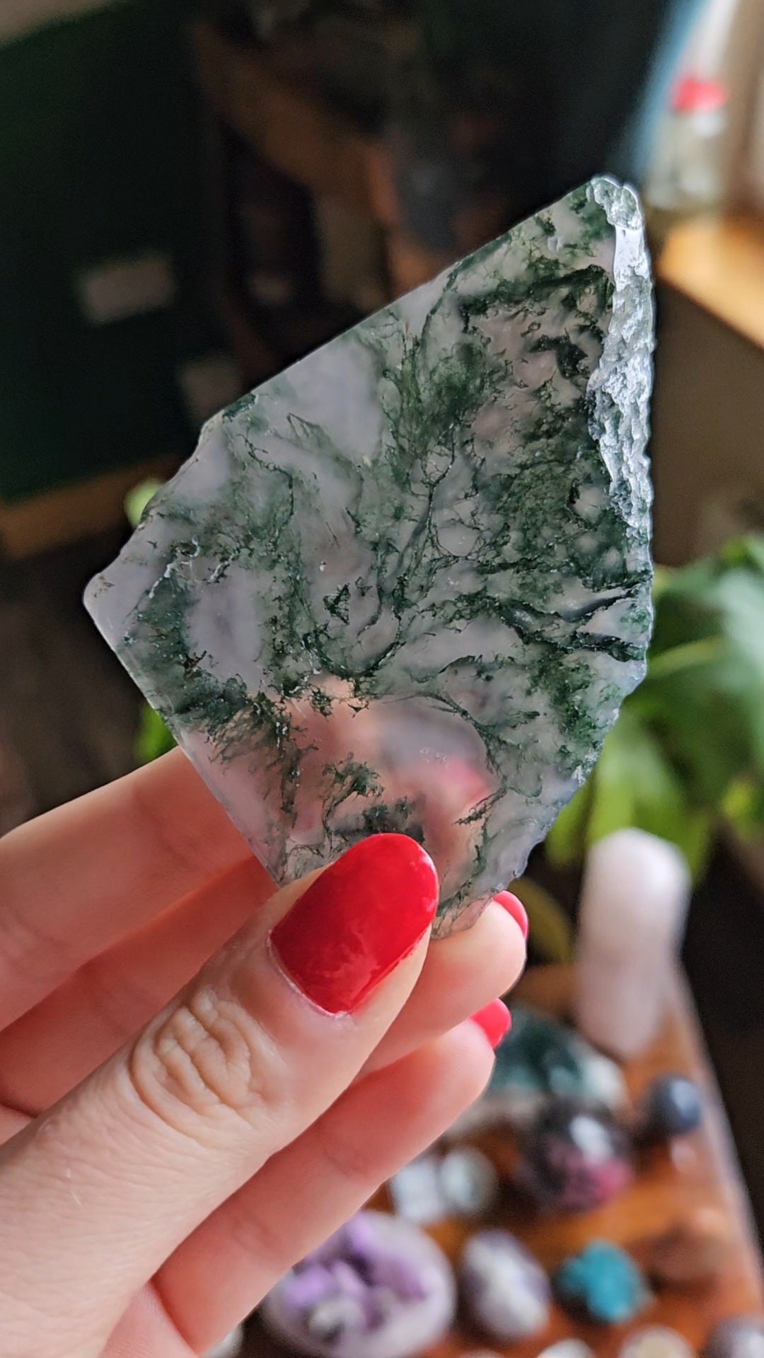 Purple Moss Agate slab - 38g