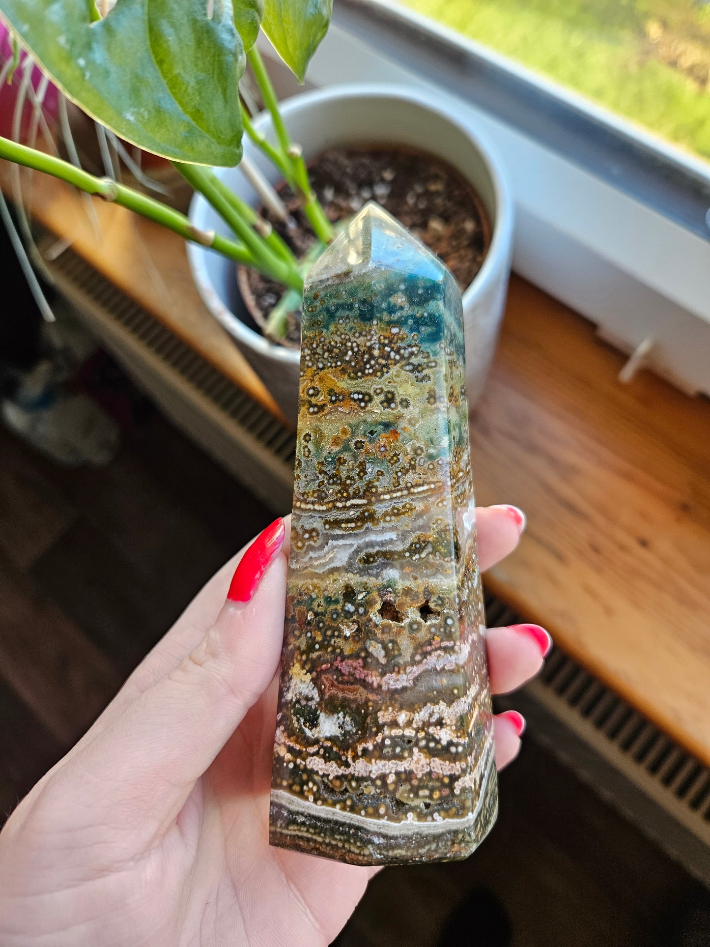 Ocean Jasper tower - 5"