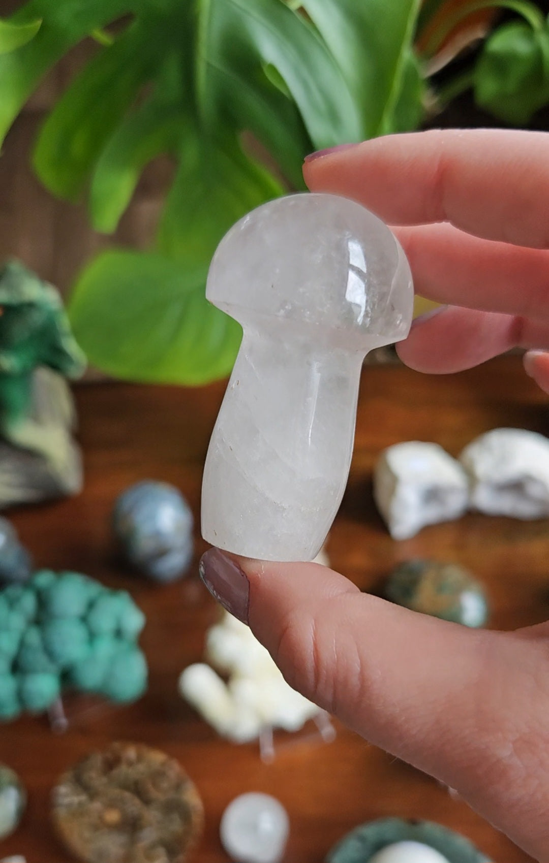 Clear Quartz mushroom