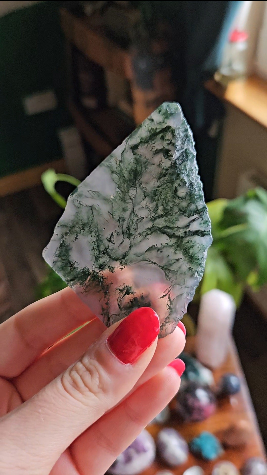 Purple Moss Agate slab - 38g