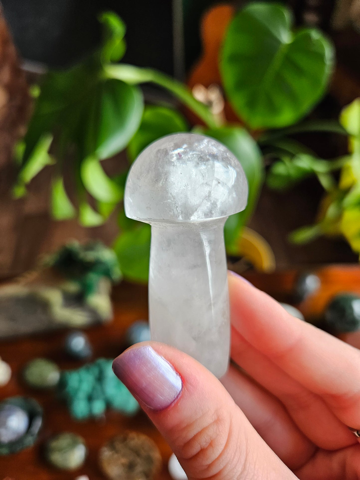 Clear Quartz mushroom