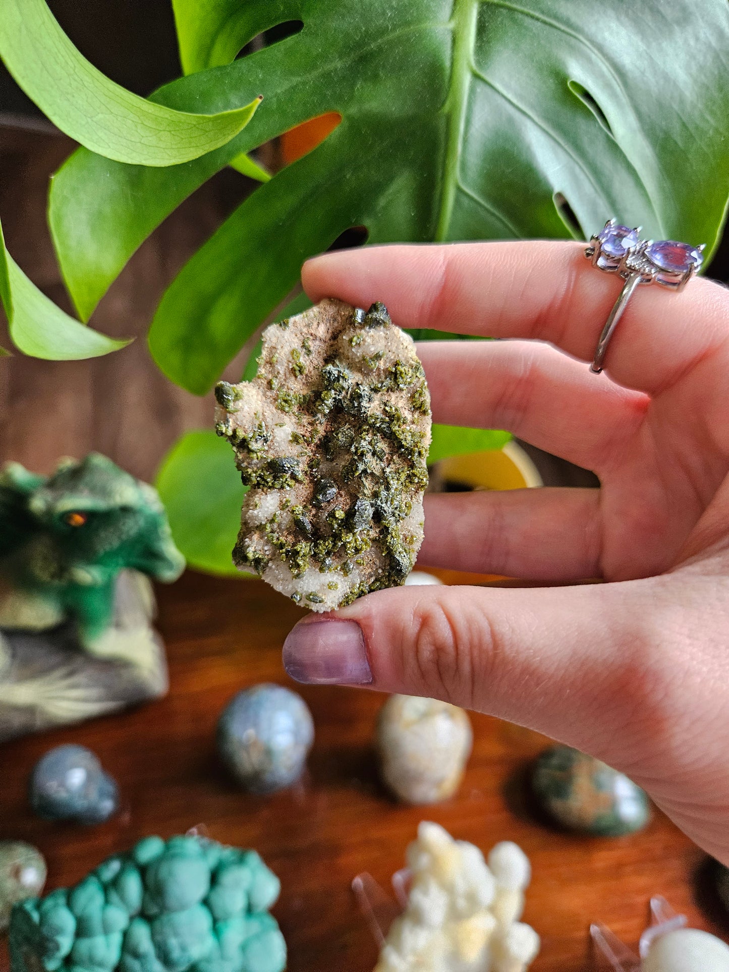 Forest Quartz Epidote specimen