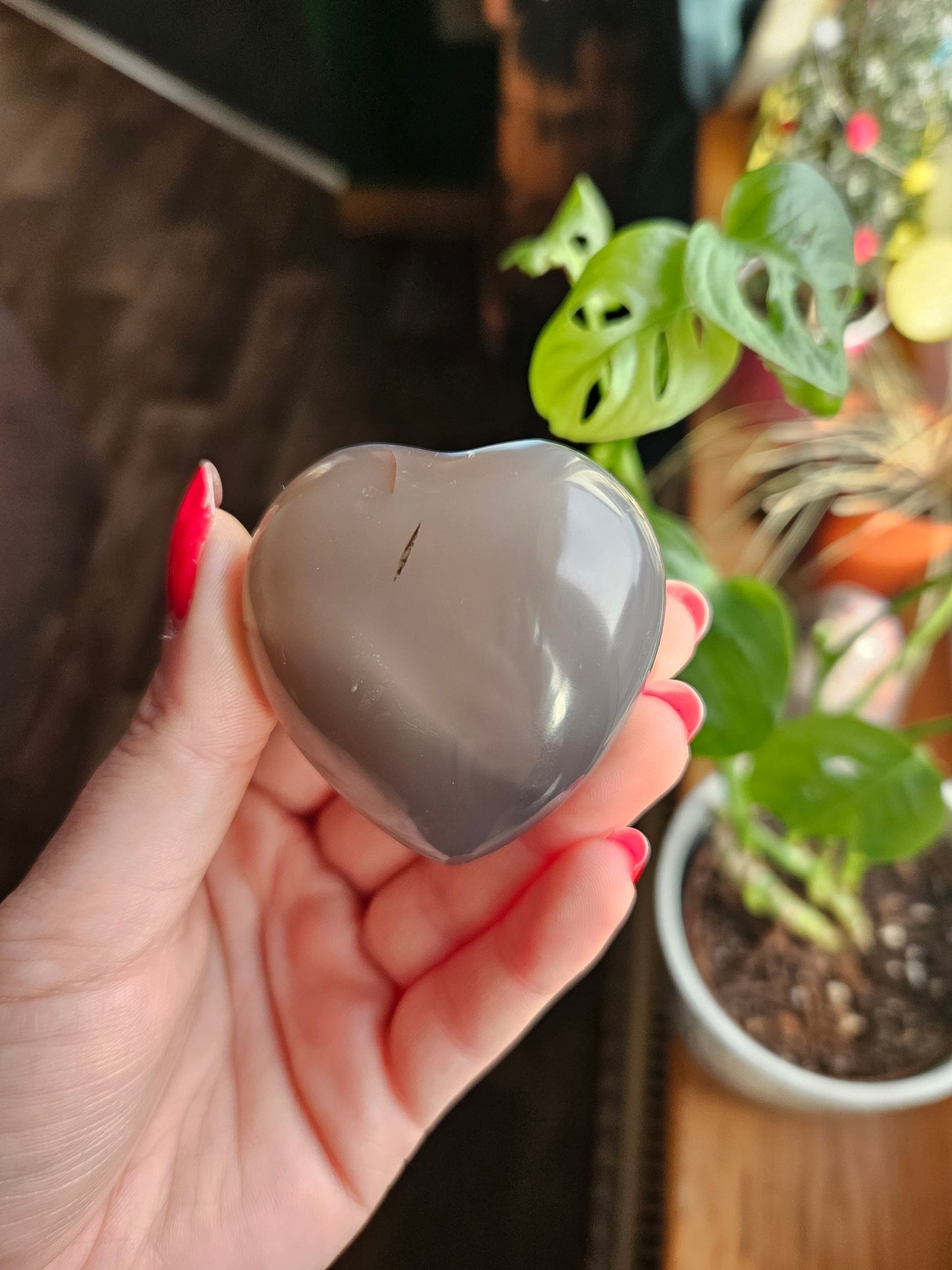 Orca Agate heart