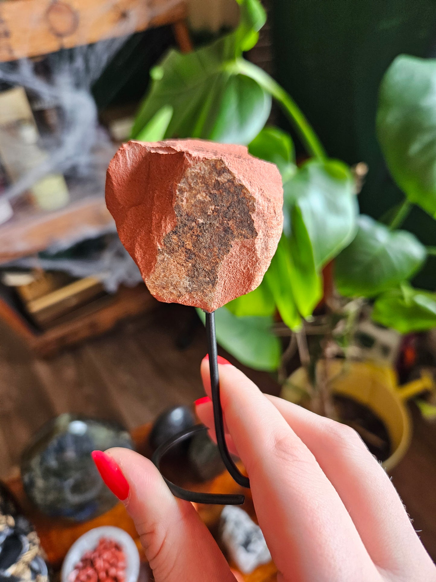 Red Jasper on stand