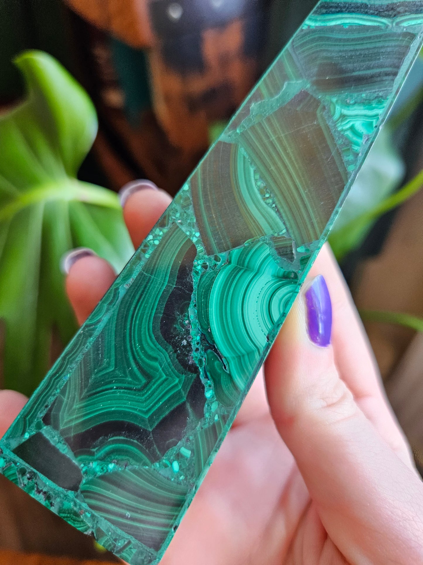 Large Malachite obelisk tower