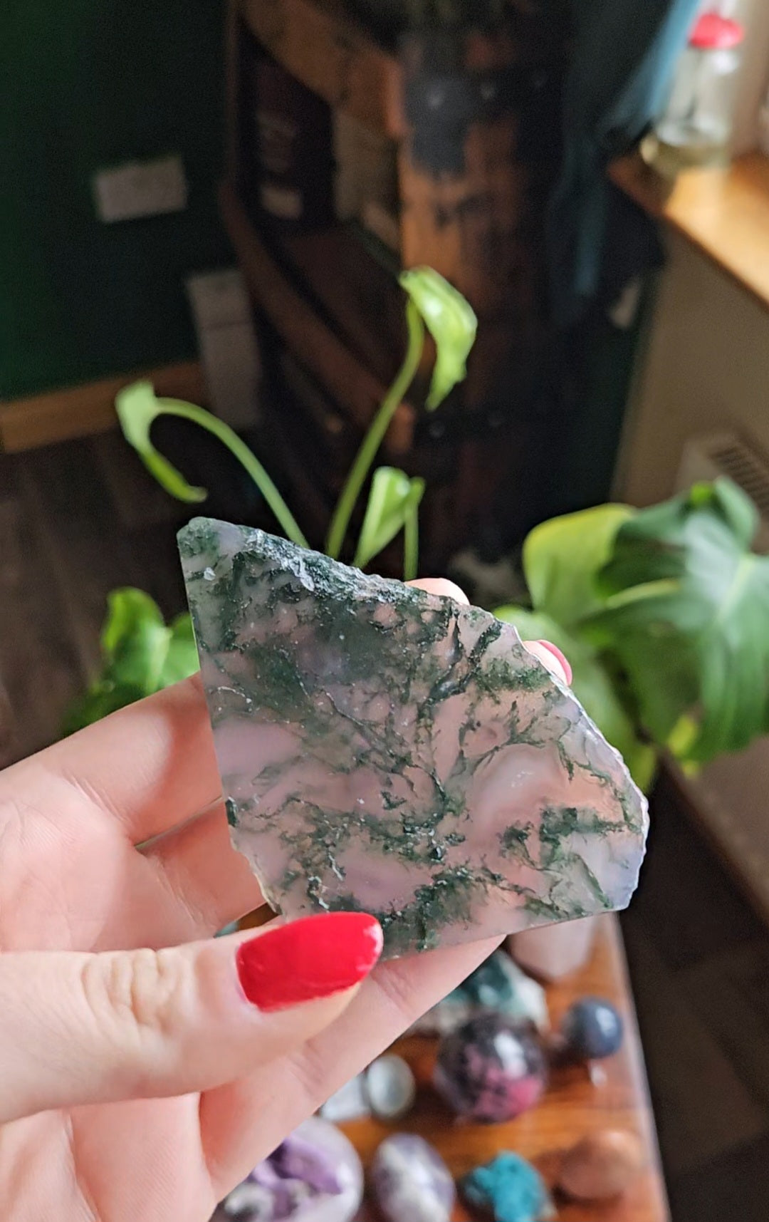 Purple Moss Agate slab - 38g