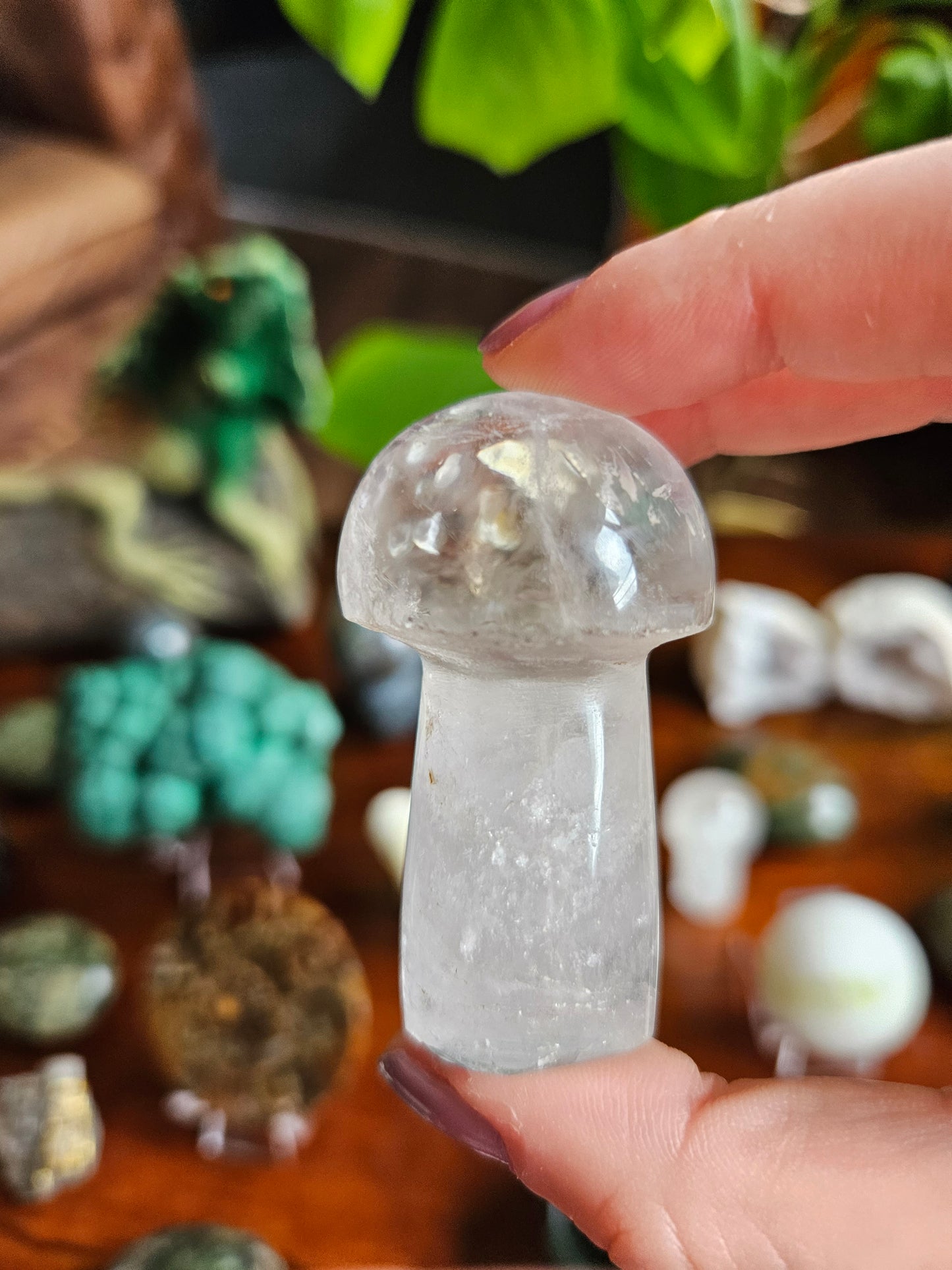Clear Quartz mushroom