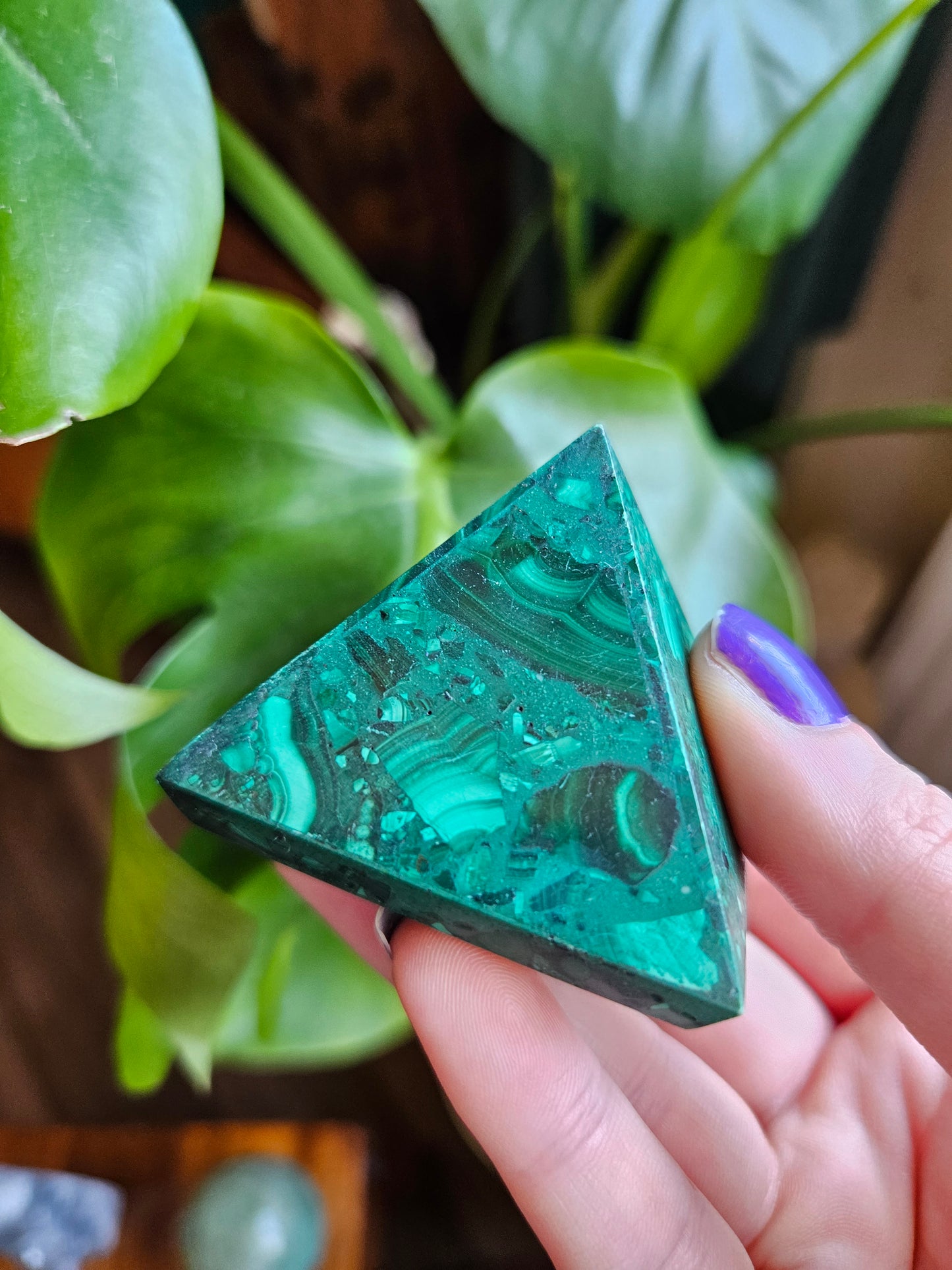 Malachite pyramid
