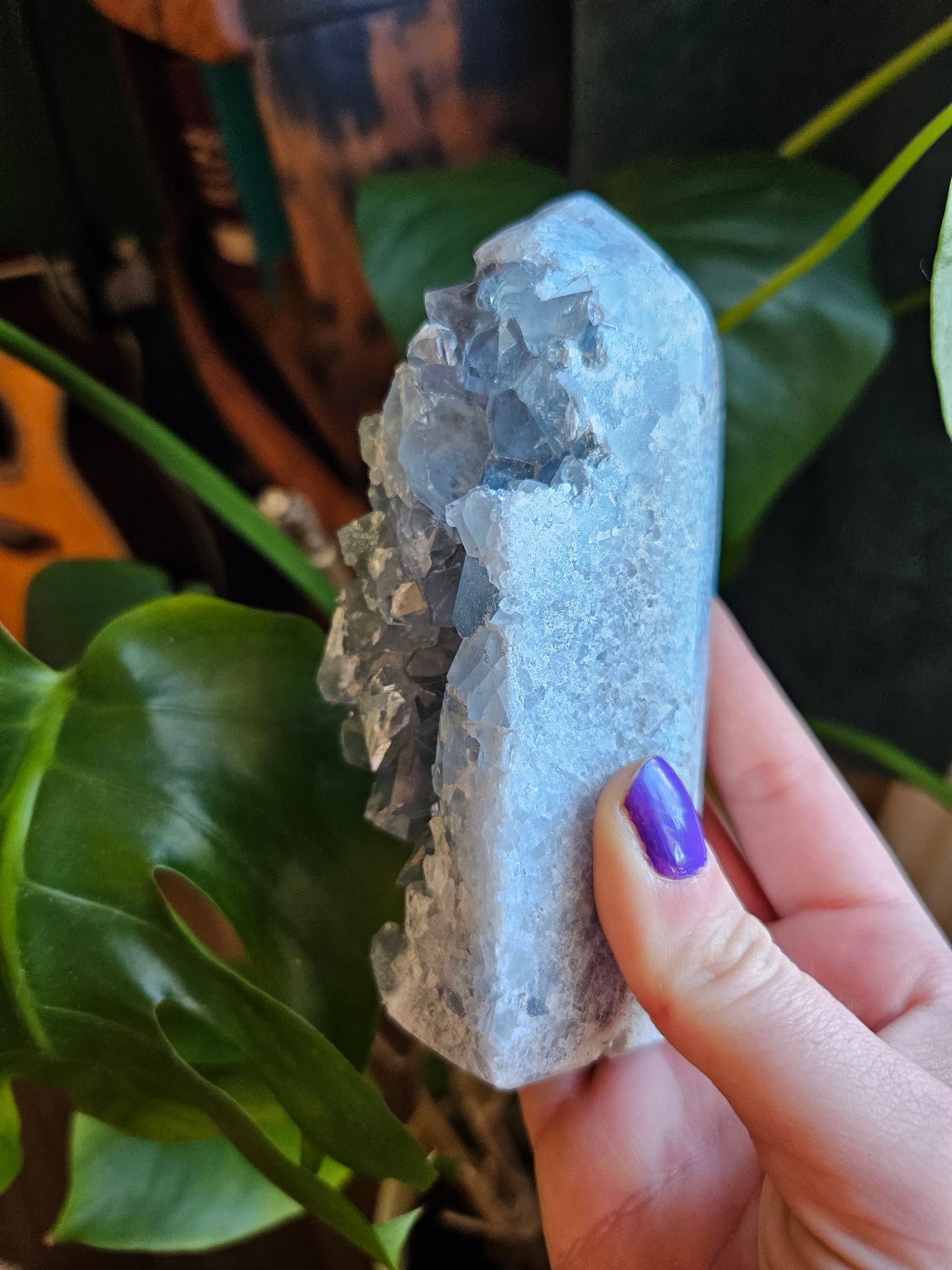 Blue Celestite tower