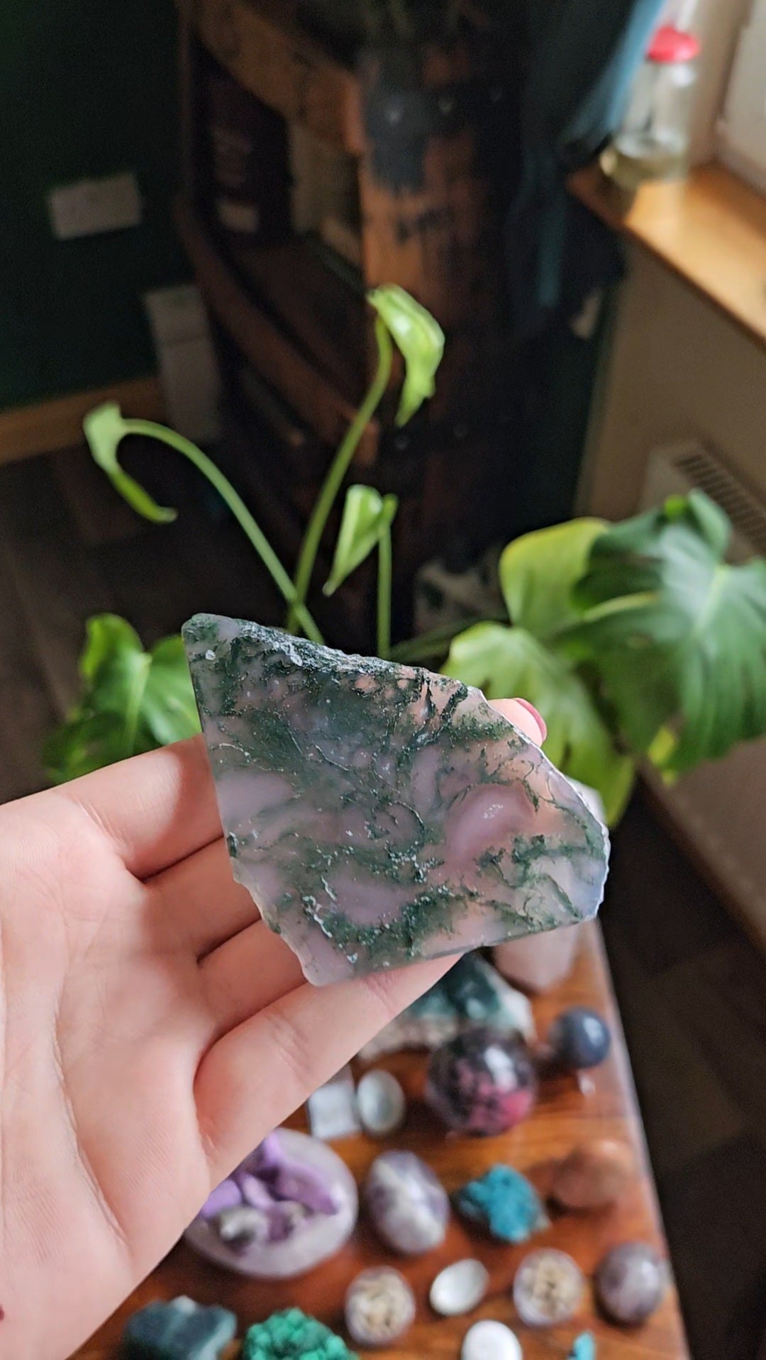 Purple Moss Agate slab - 38g