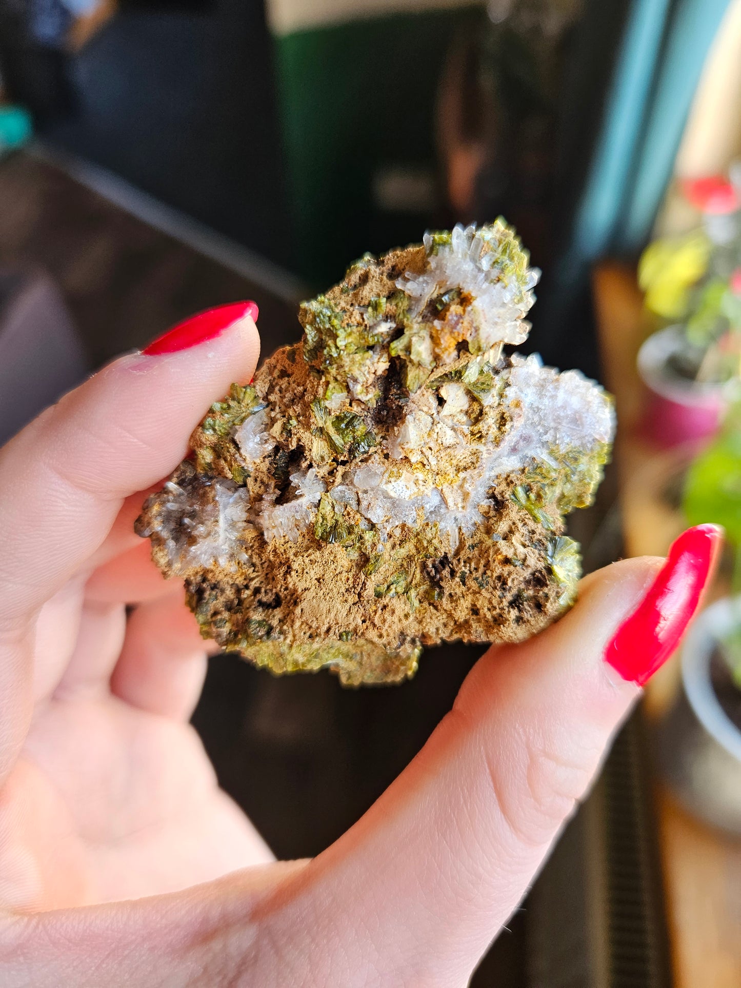 Forest Quartz Epidote specimen