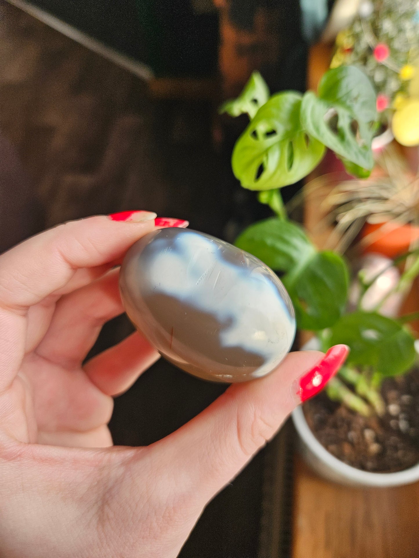 Orca Agate heart