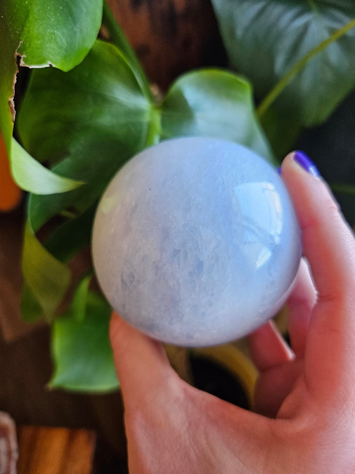 Blue Calcite planet