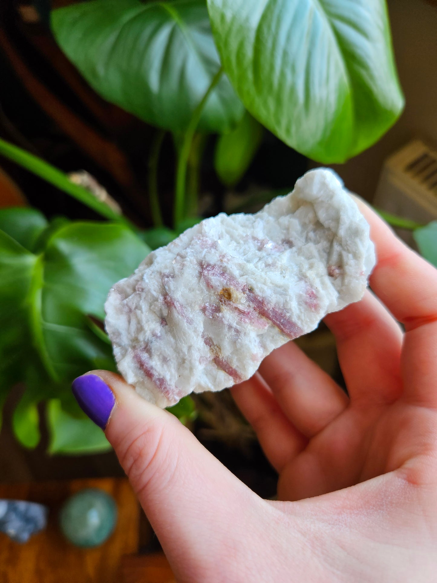 Raw Pink Tourmaline in Clevelandite