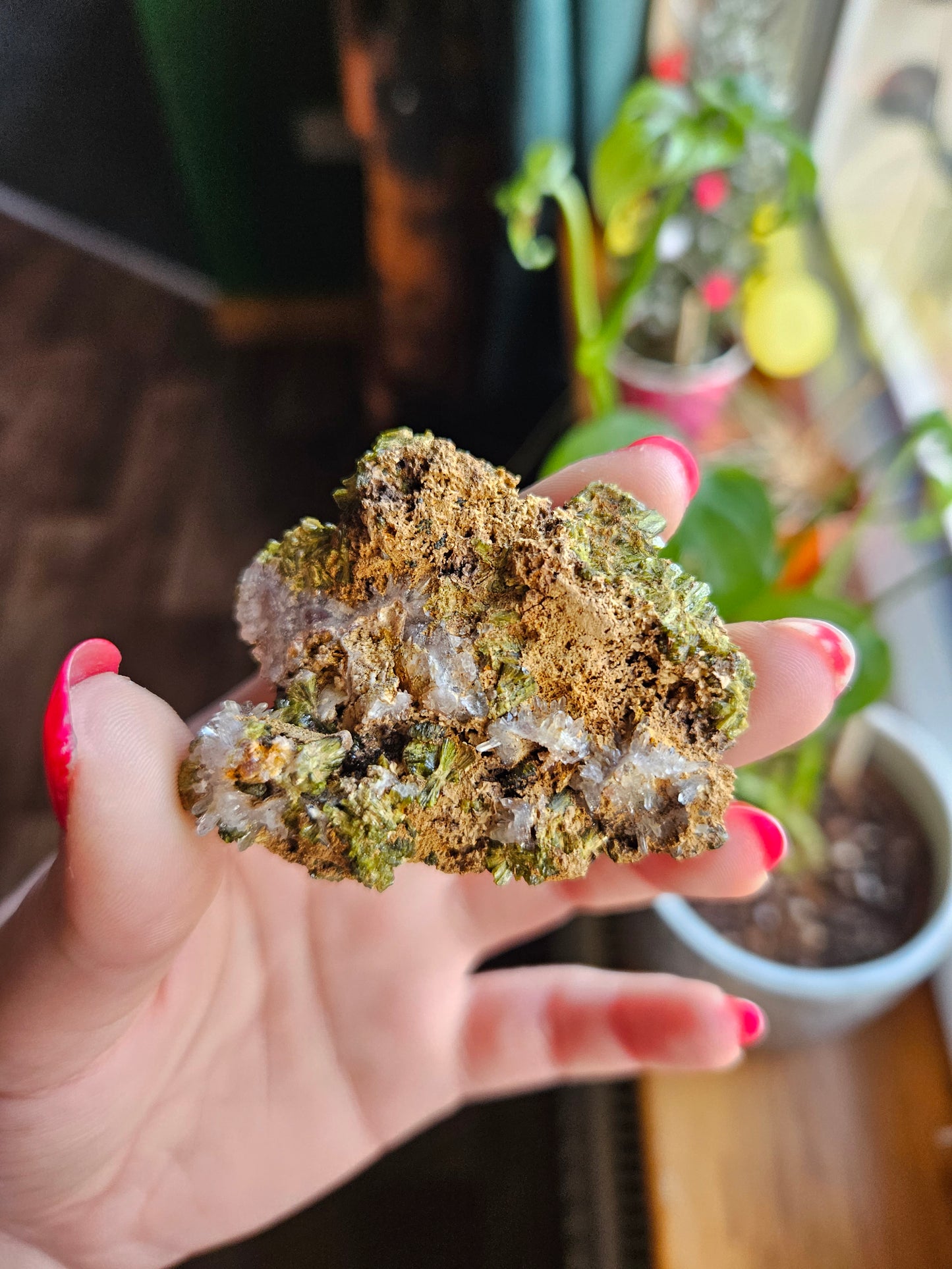 Forest Quartz Epidote specimen