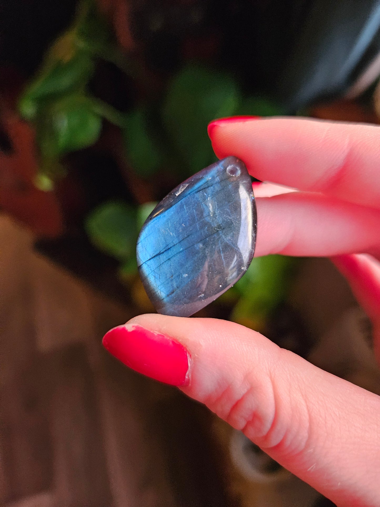 Blue Labradorite Crystal Cabochon