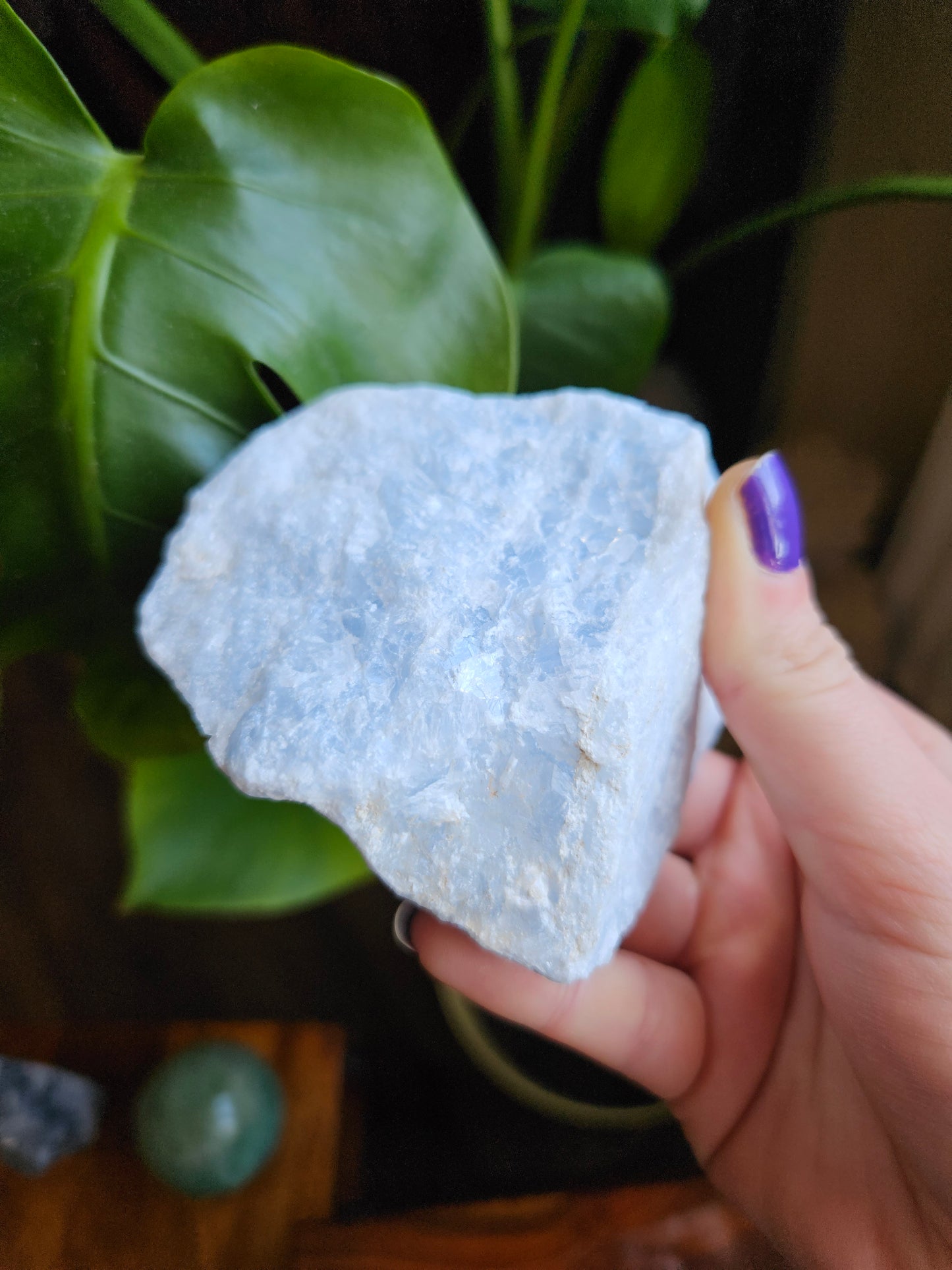 Large Blue Calcite