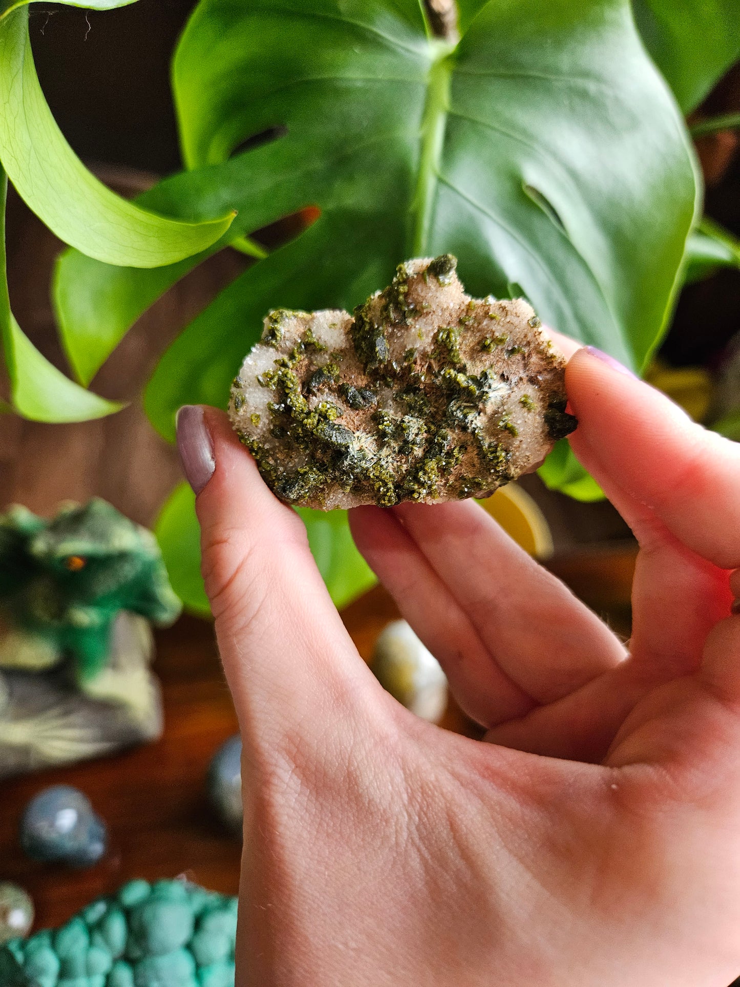 Forest Quartz Epidote specimen