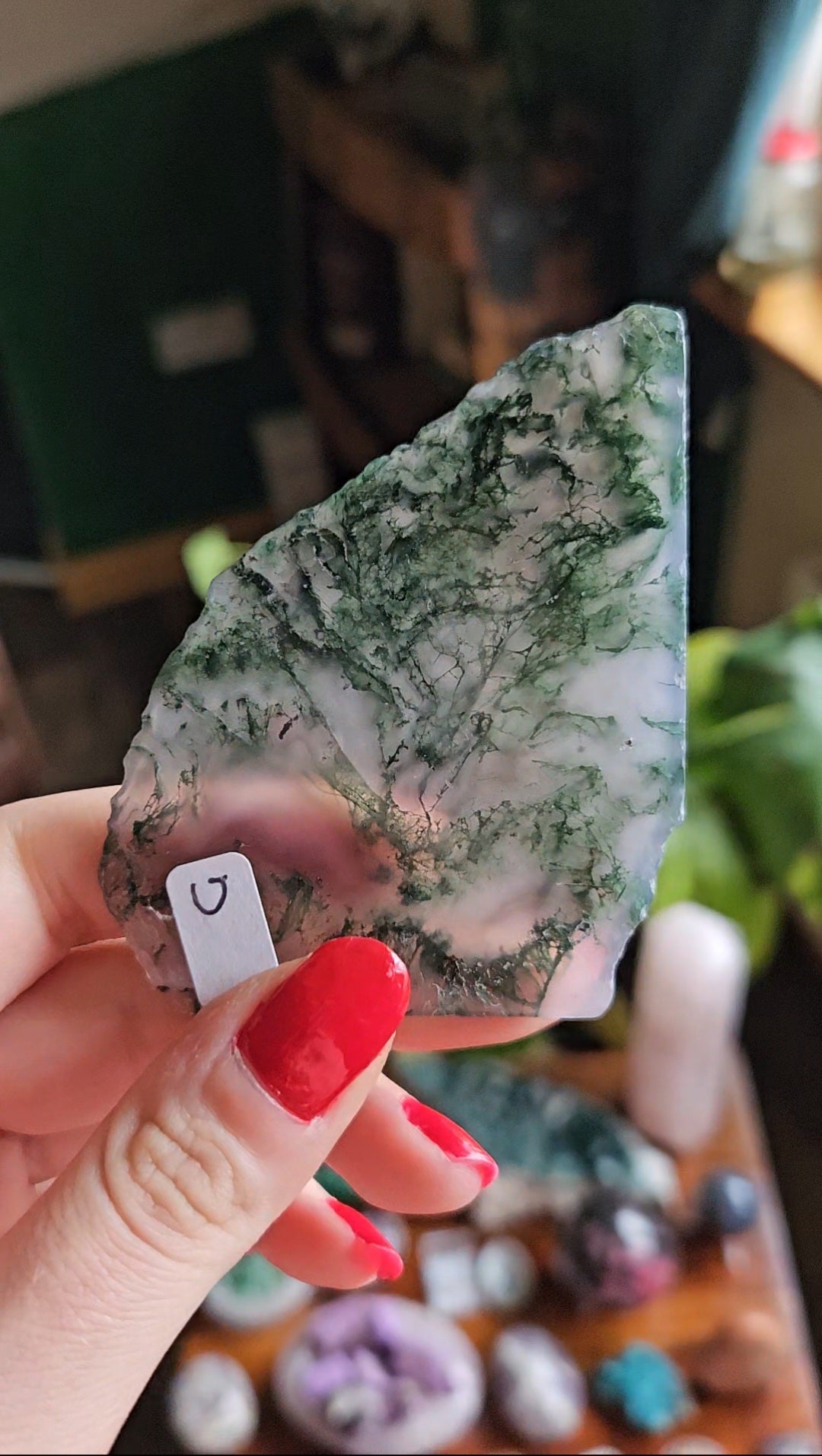 Purple Moss Agate slab - 38g