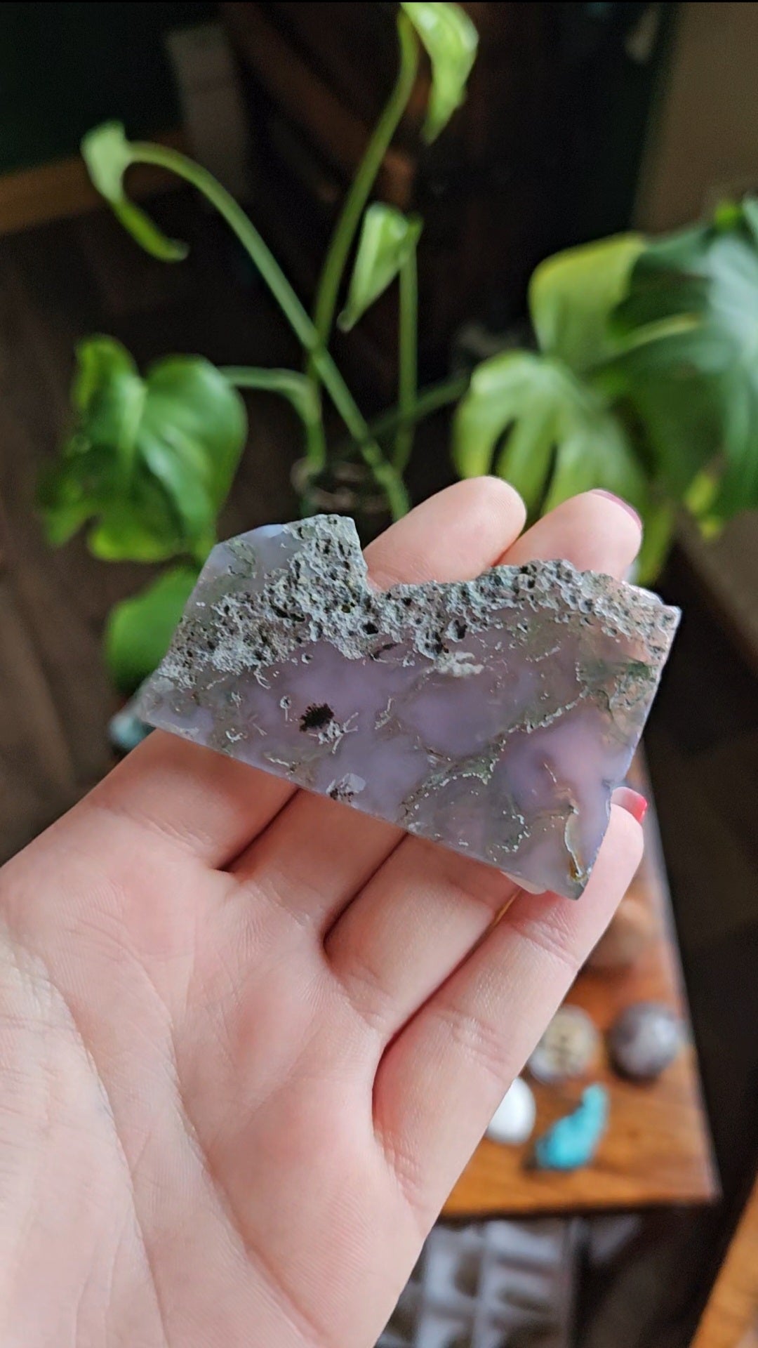 Purple Moss Agate slab - 26g