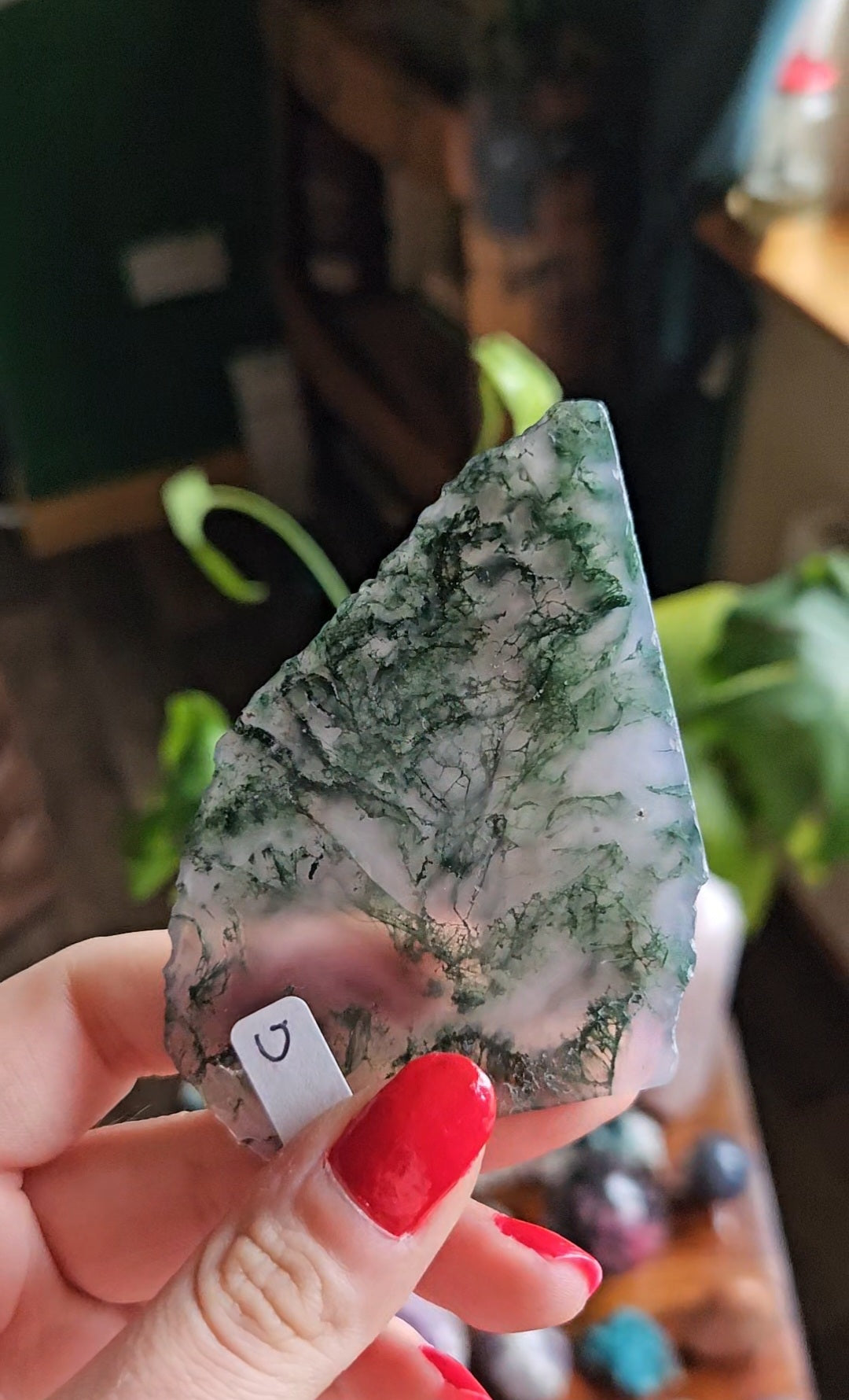 Purple Moss Agate slab - 38g