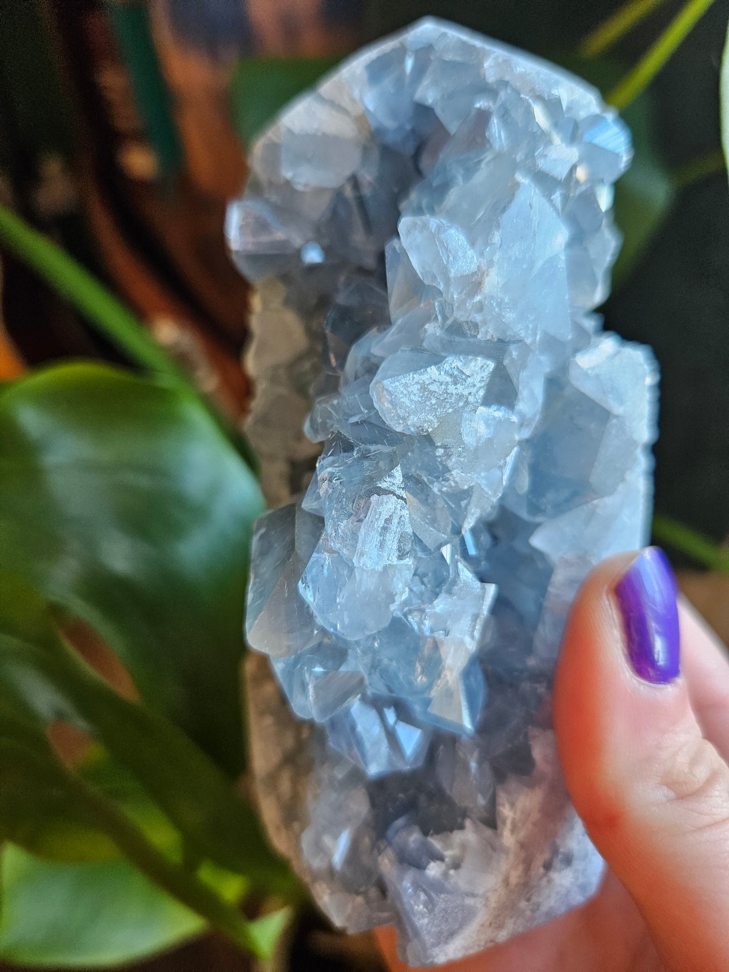 Blue Celestite tower