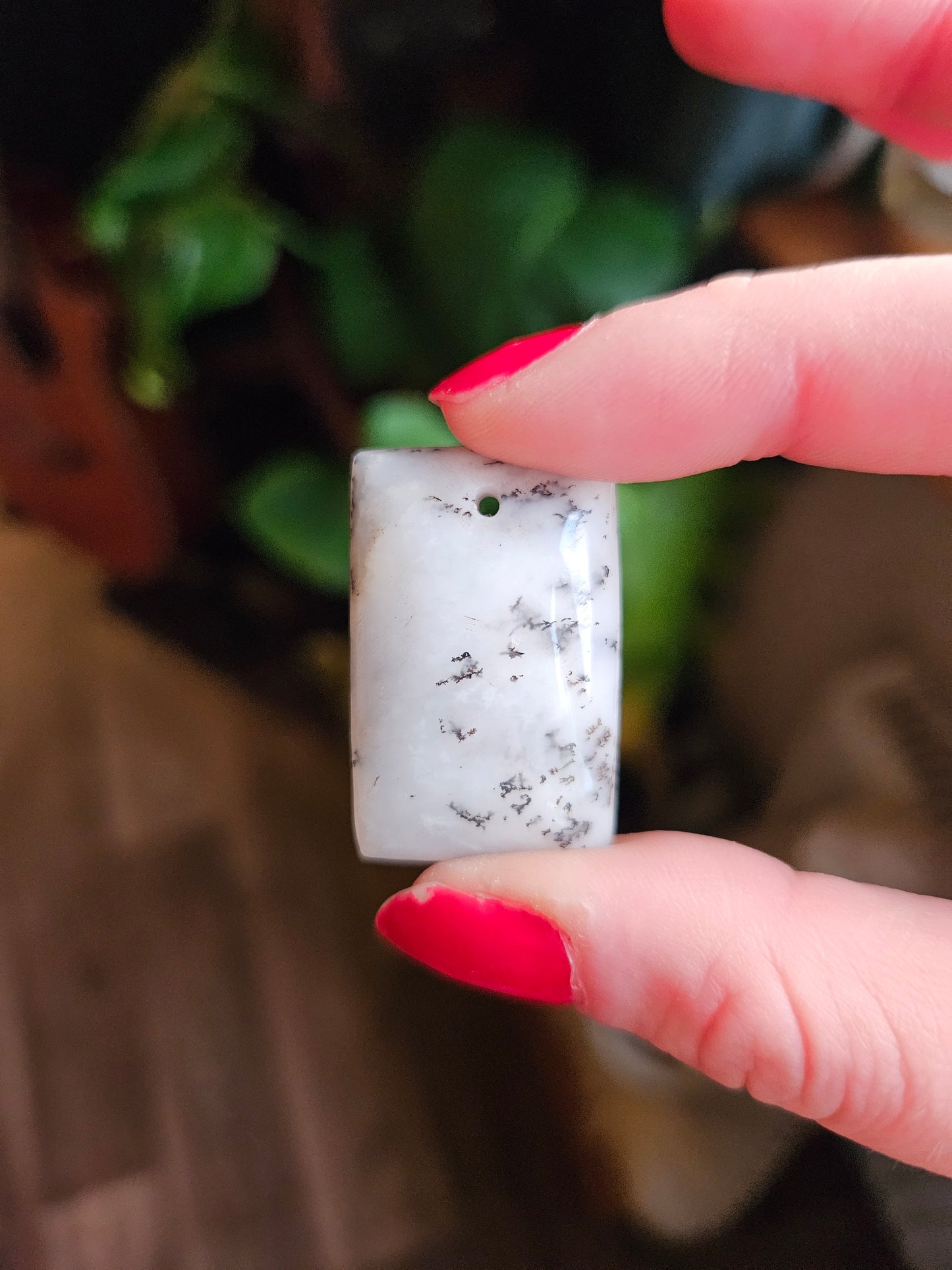 Dendritic Agate Crystal Cabochon