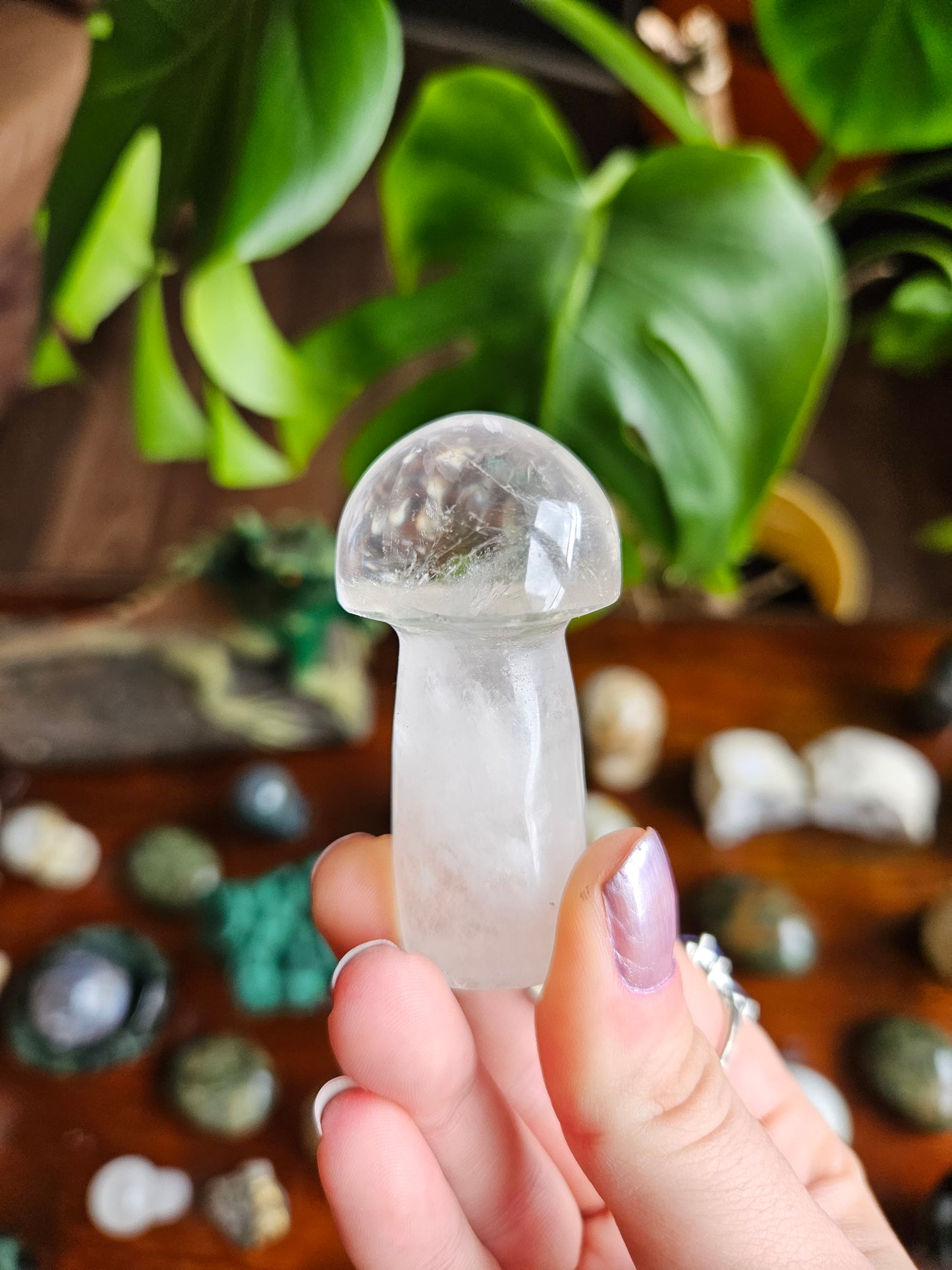 Clear Quartz mushroom