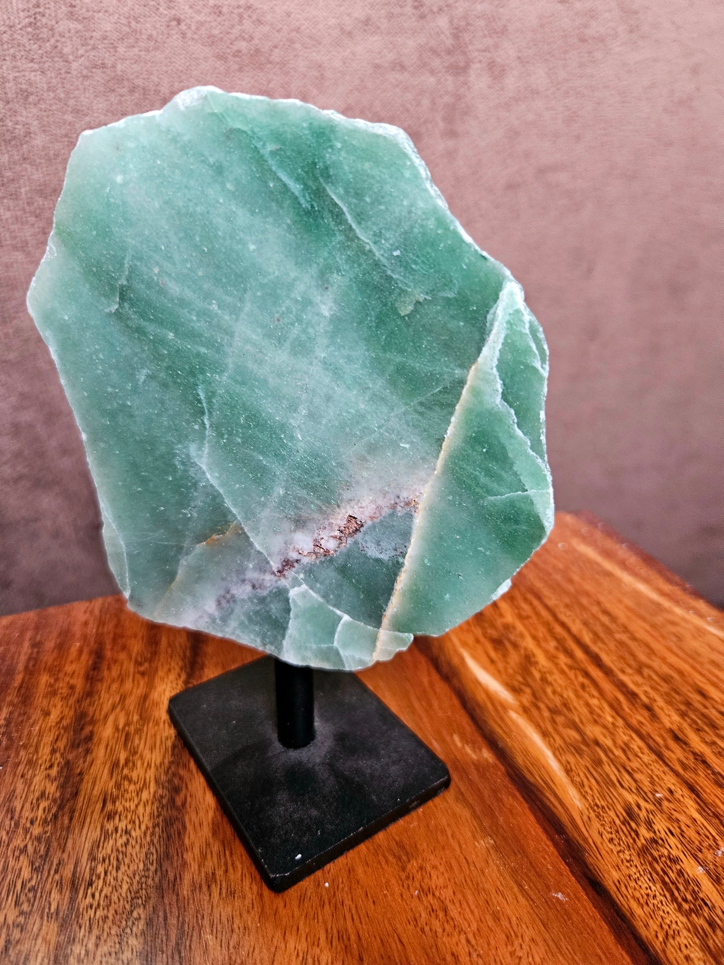 Green Aventurine on stand