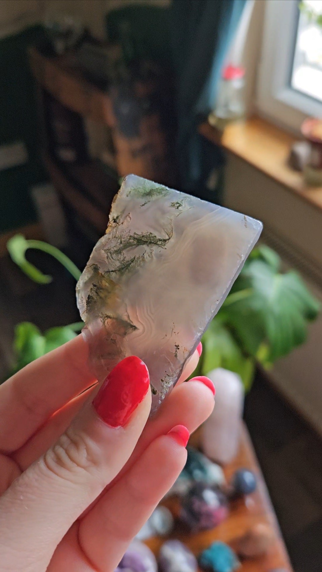 Purple Moss Agate slab - 41g