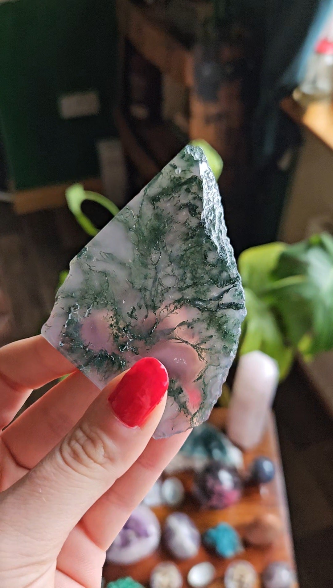 Purple Moss Agate slab - 38g