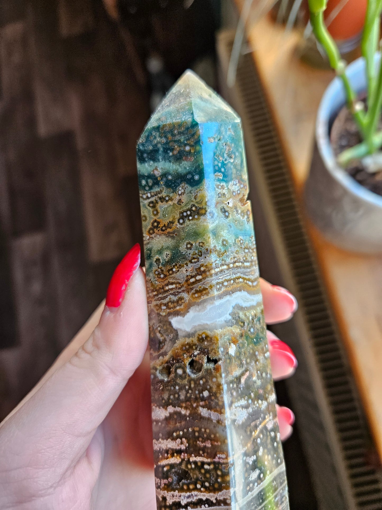 Ocean Jasper tower - 5"