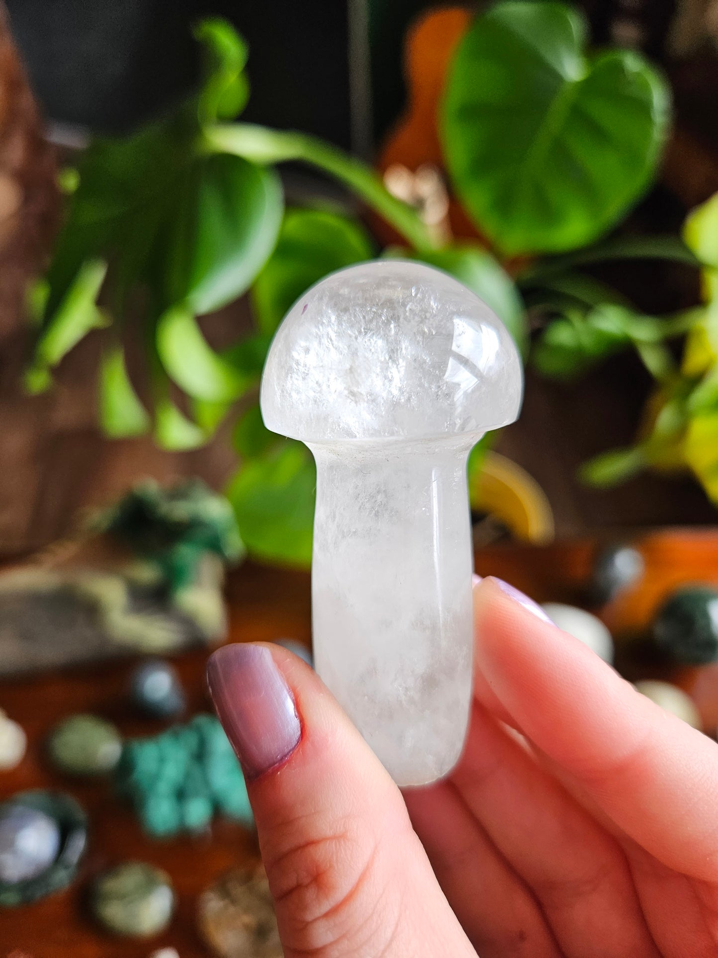 Clear Quartz mushroom