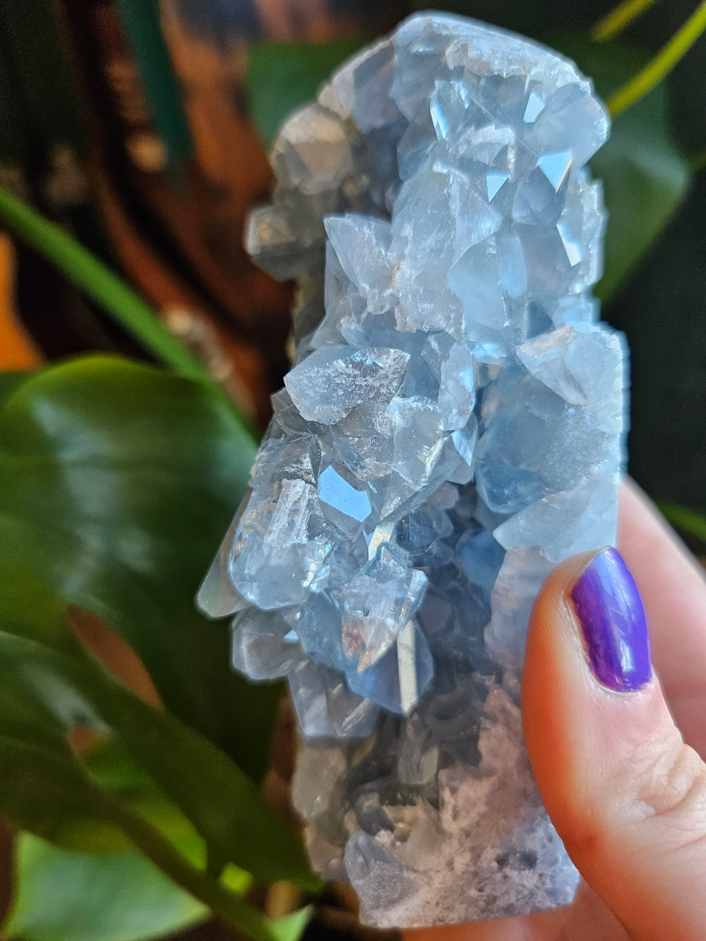 Blue Celestite tower