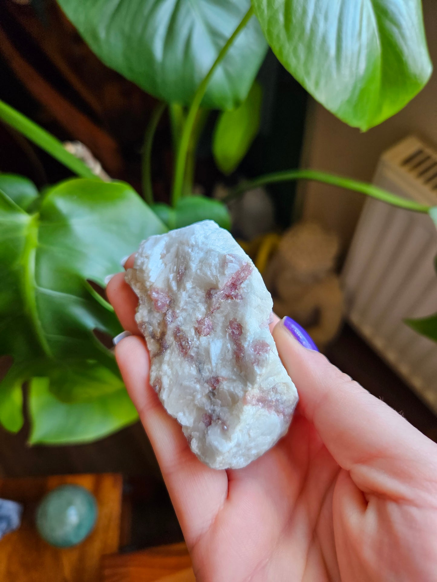 Raw Pink Tourmaline in Clevelandite