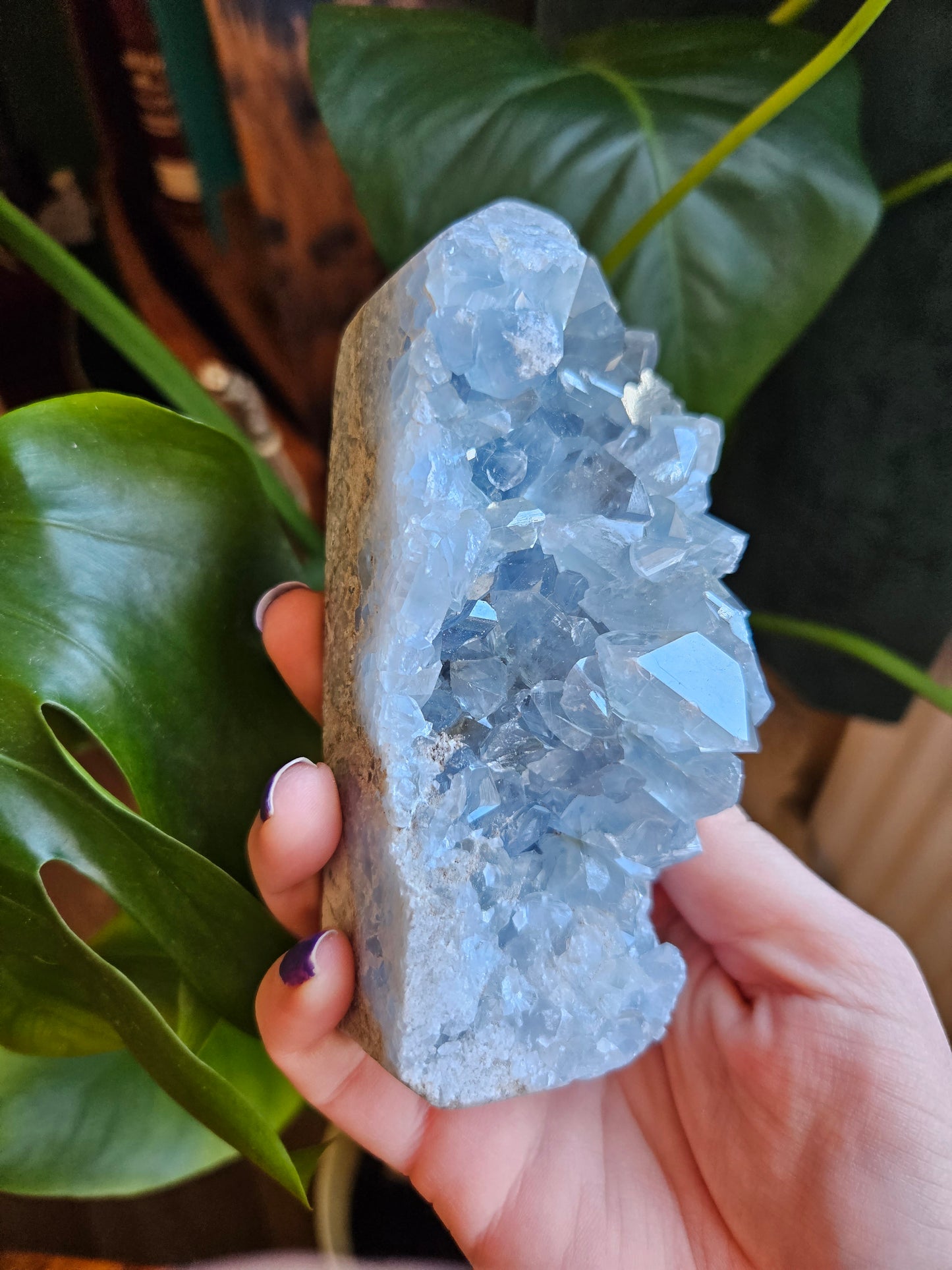 Blue Celestite tower