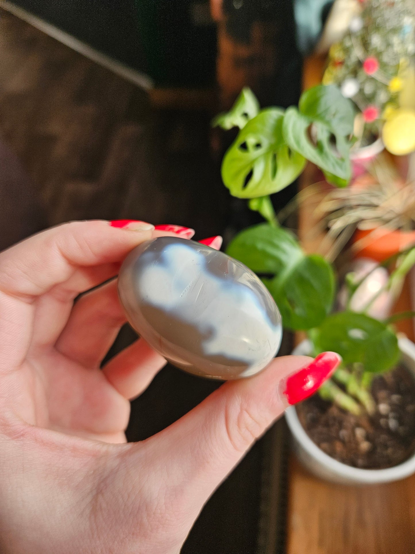 Orca Agate heart