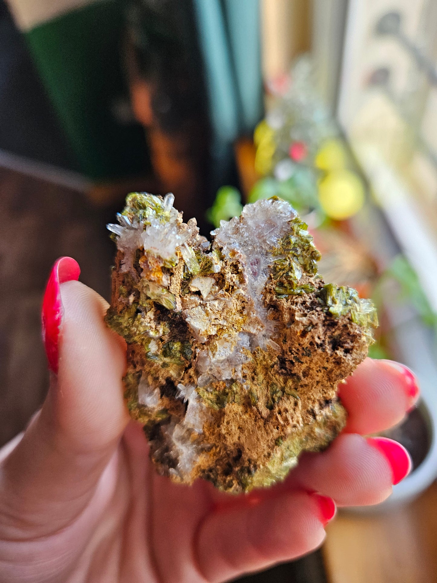 Forest Quartz Epidote specimen