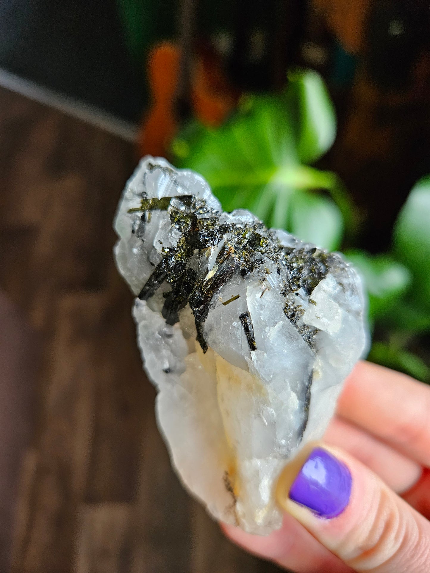 Green Tourmaline in Quartz - 130g