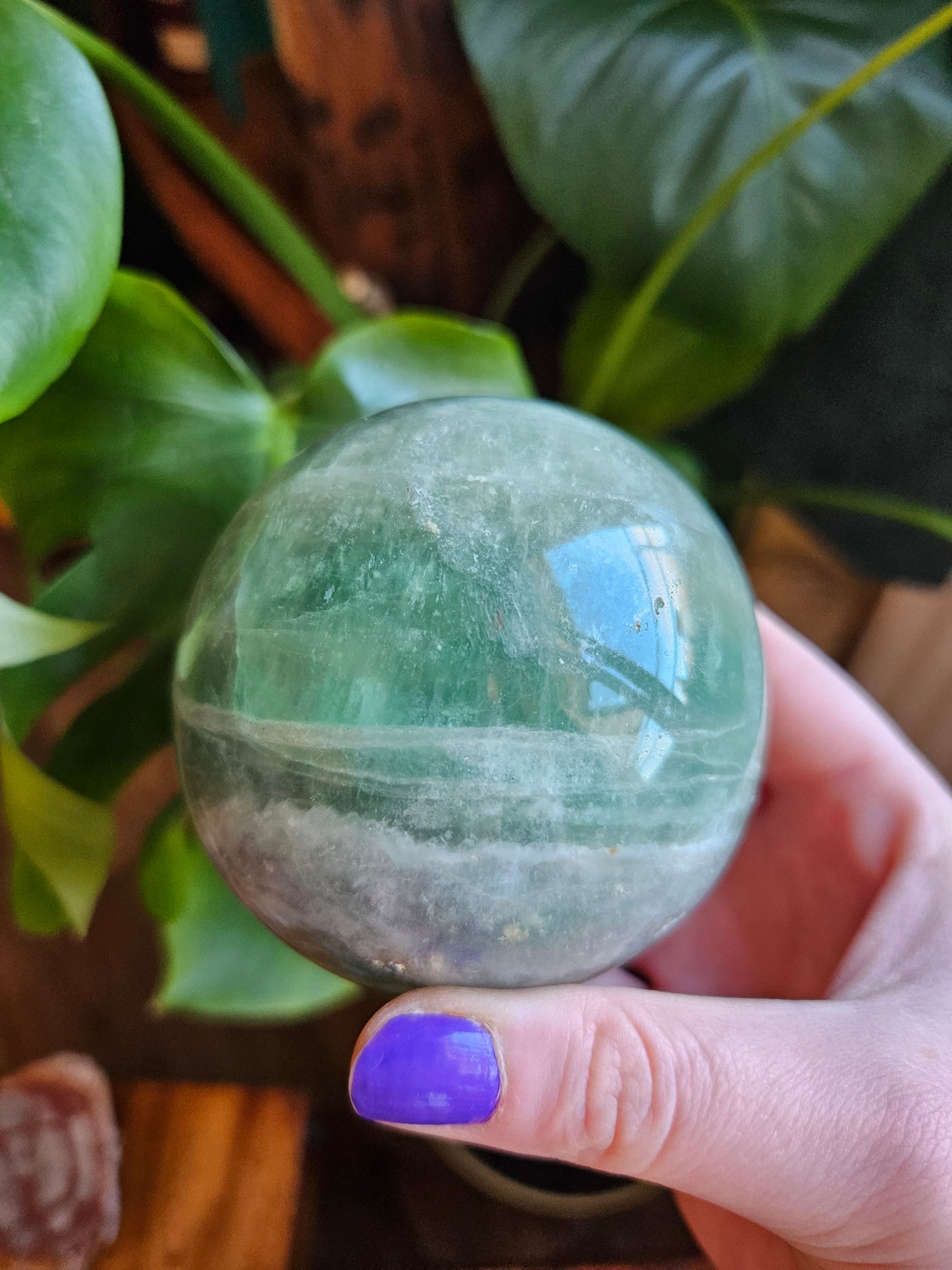 Large Green Fluorite planet