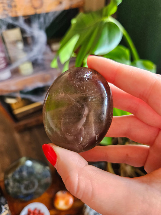 Smoky Quartz palmstone