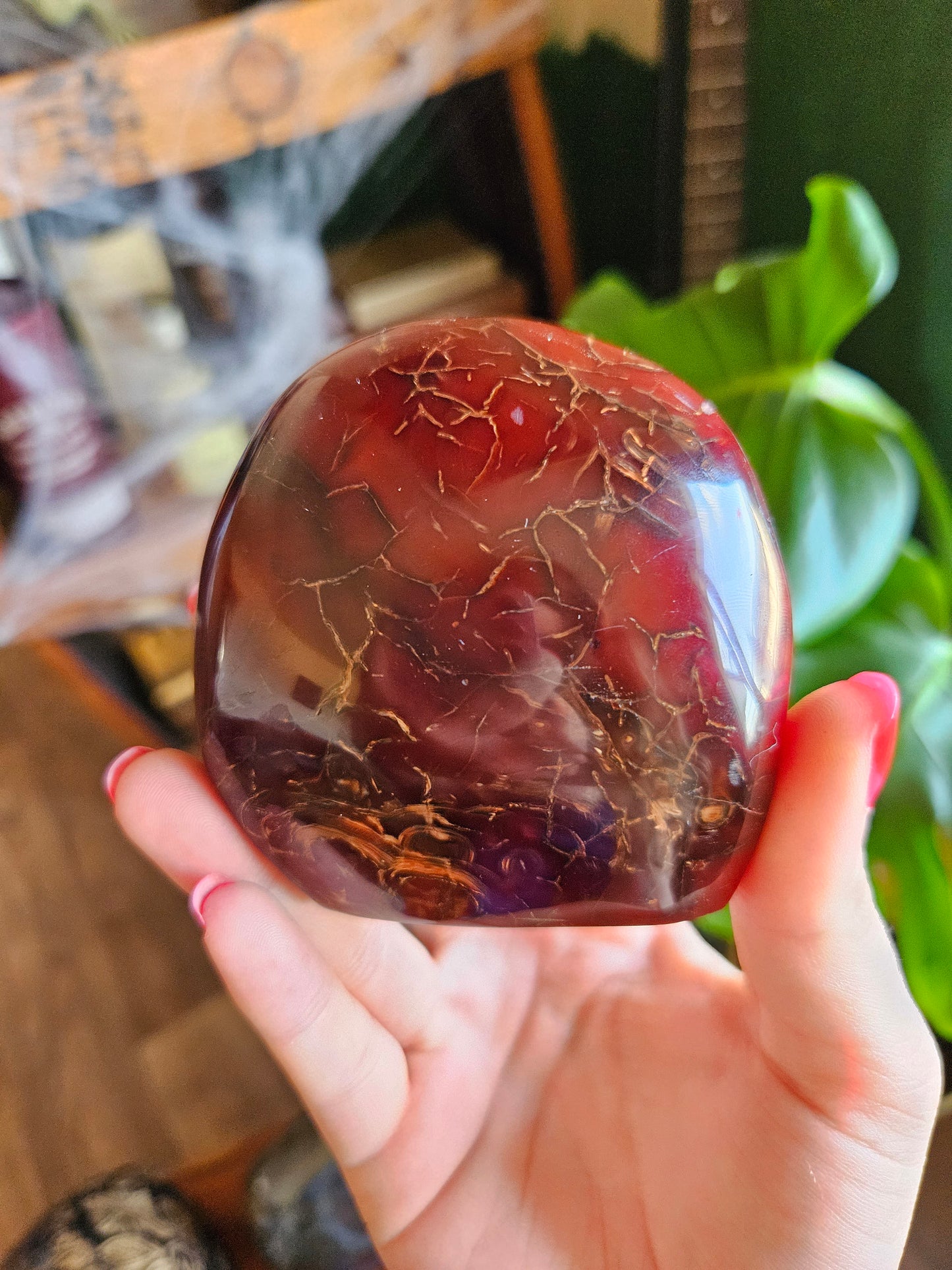 Blood Red Carnelian freeform - 339g
