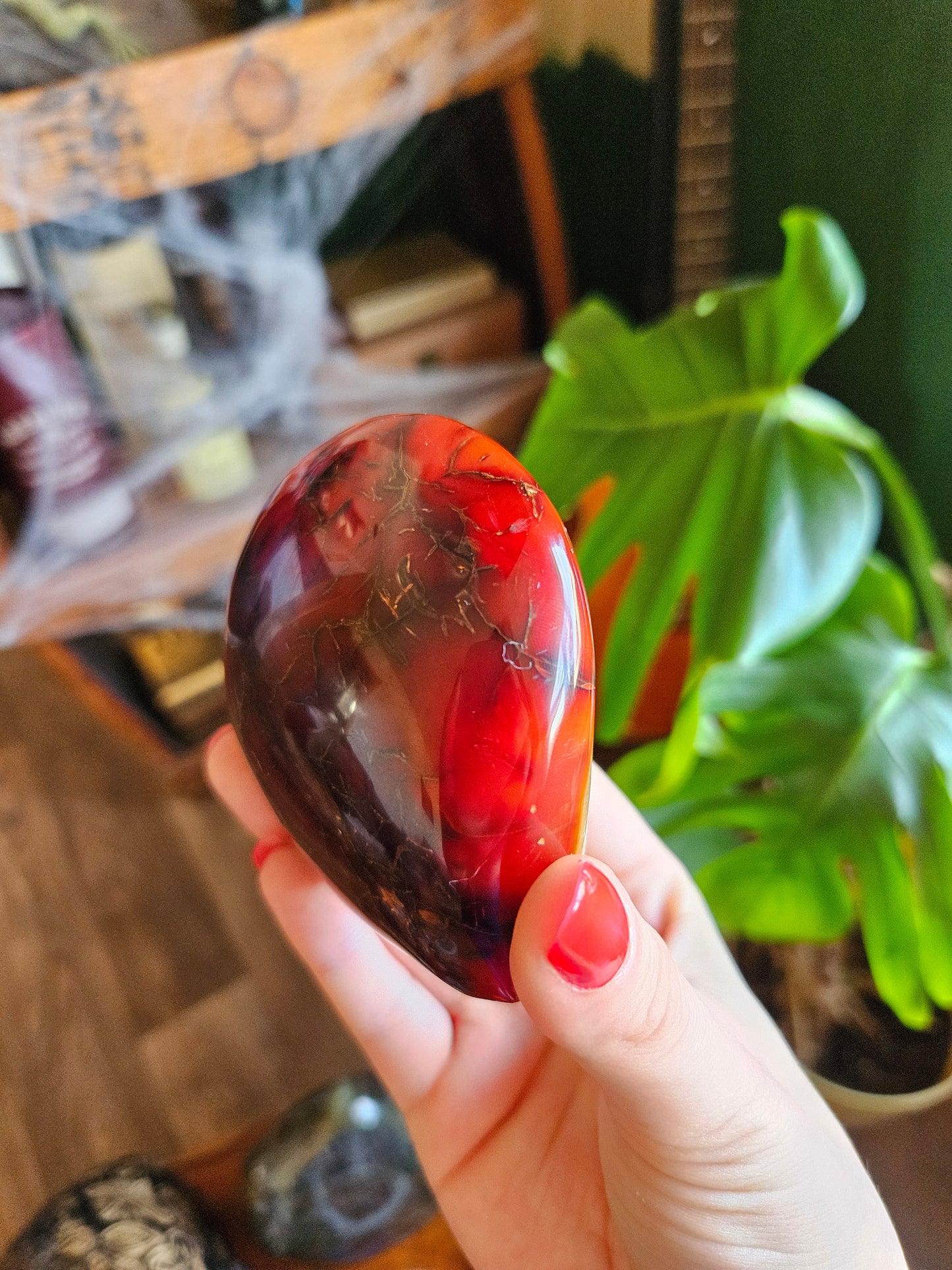 Blood Red Carnelian freeform - 339g