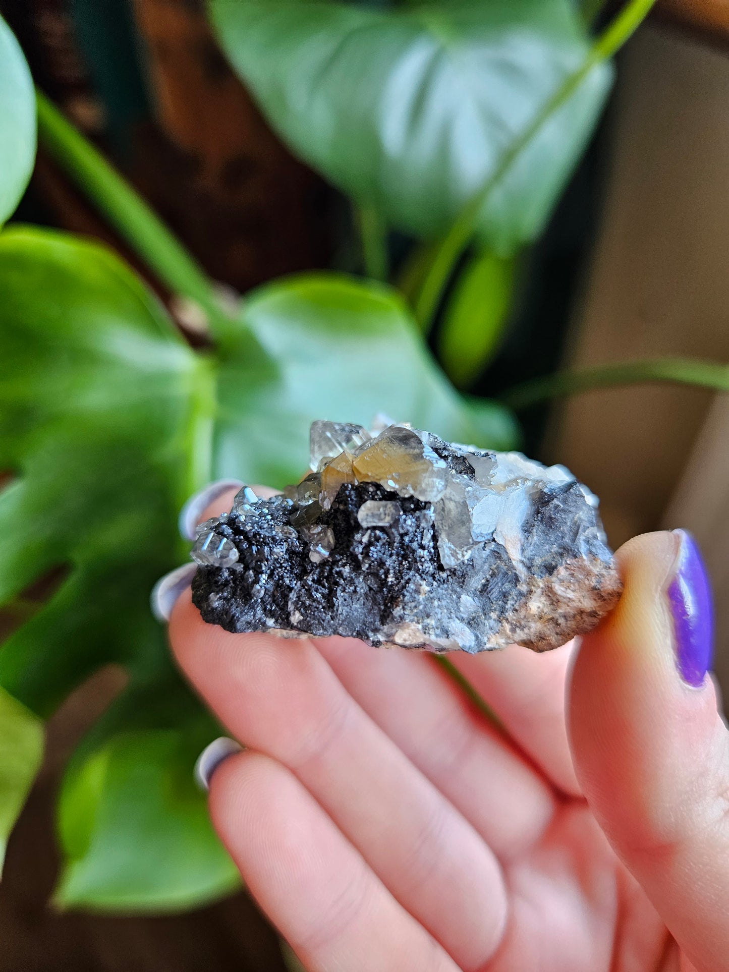 Cerussite Baryte Galena specimen